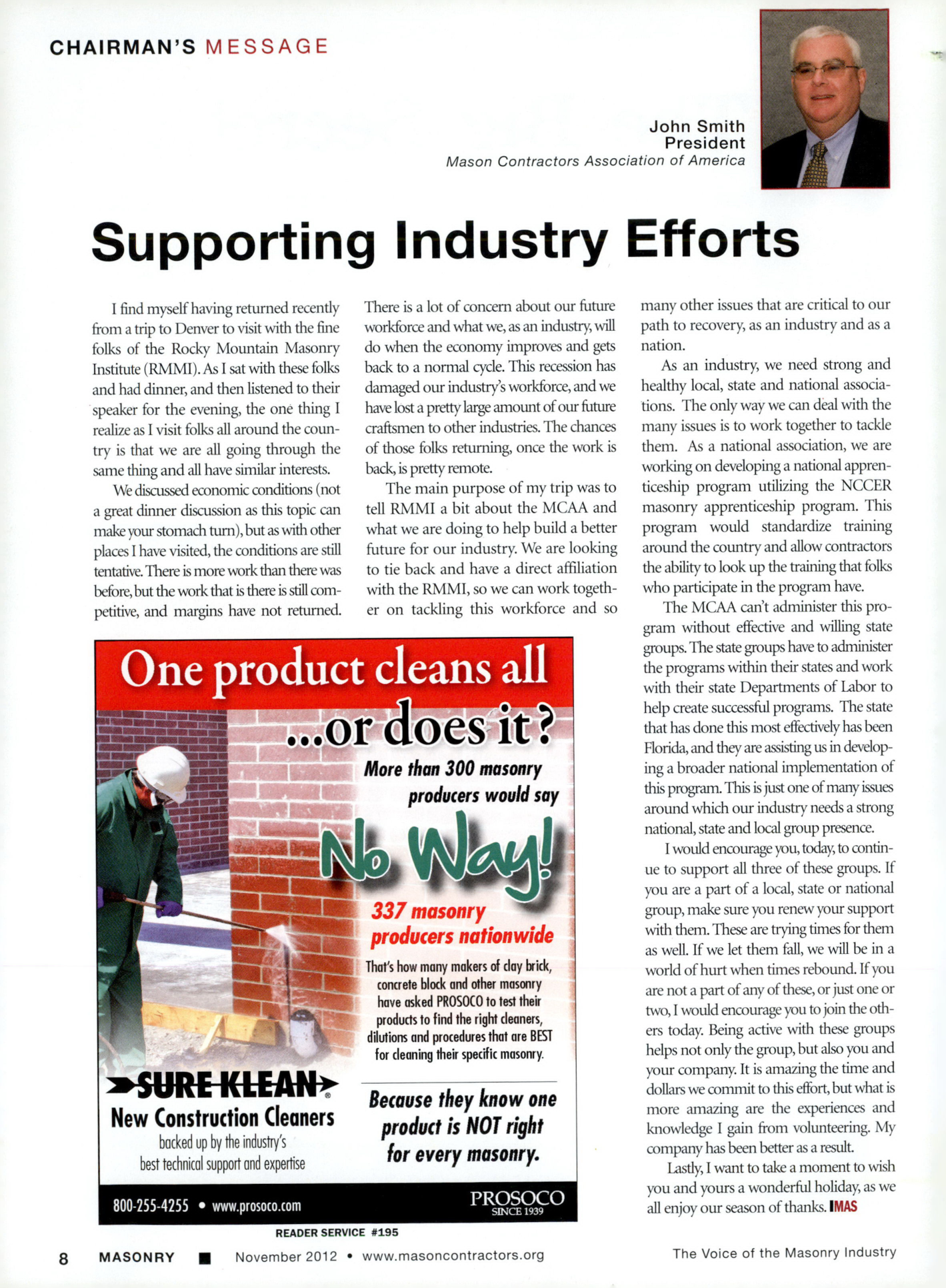 Masonry Magazine November 2012 Page. 10