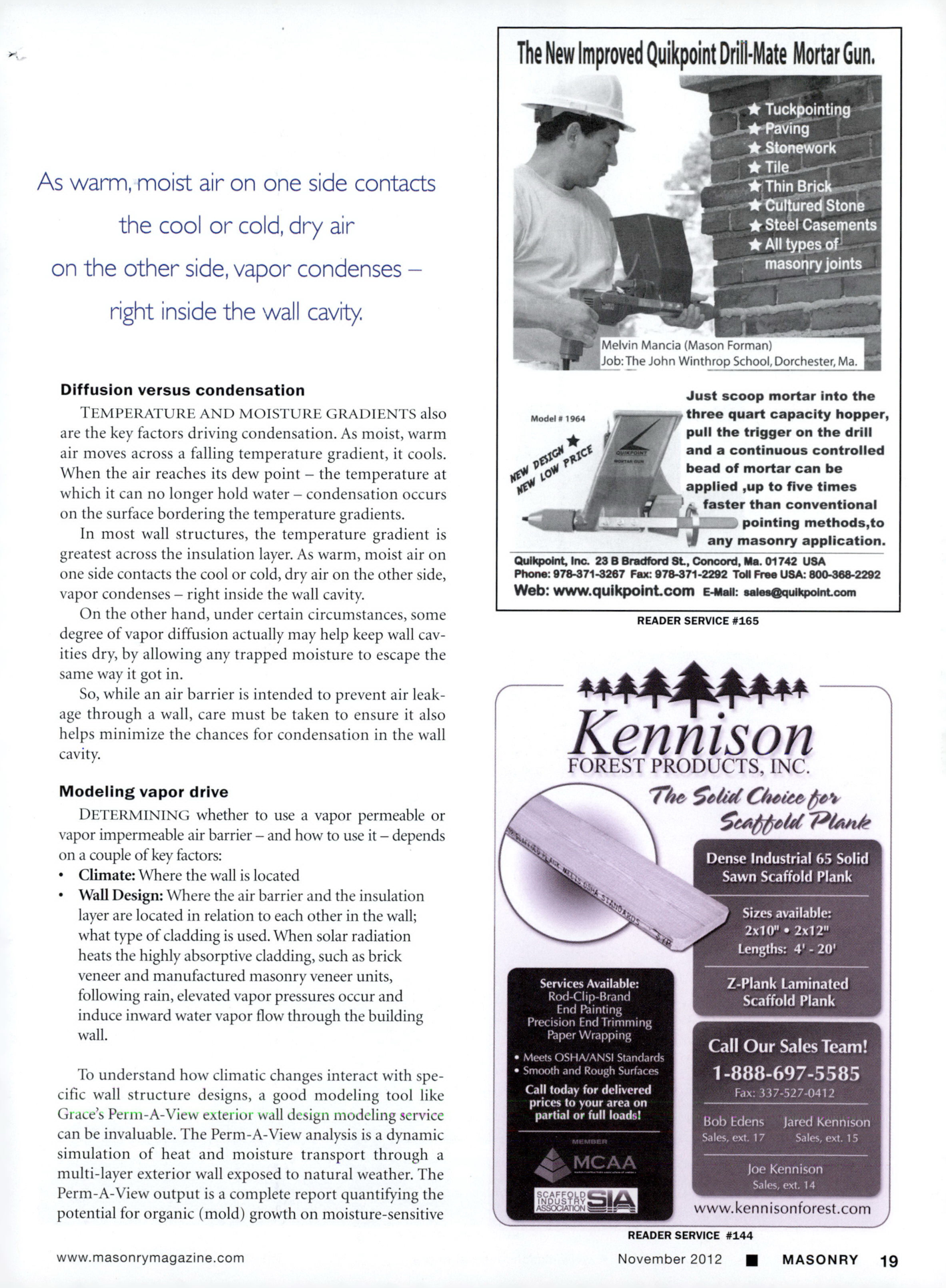 Masonry Magazine November 2012 Page. 21