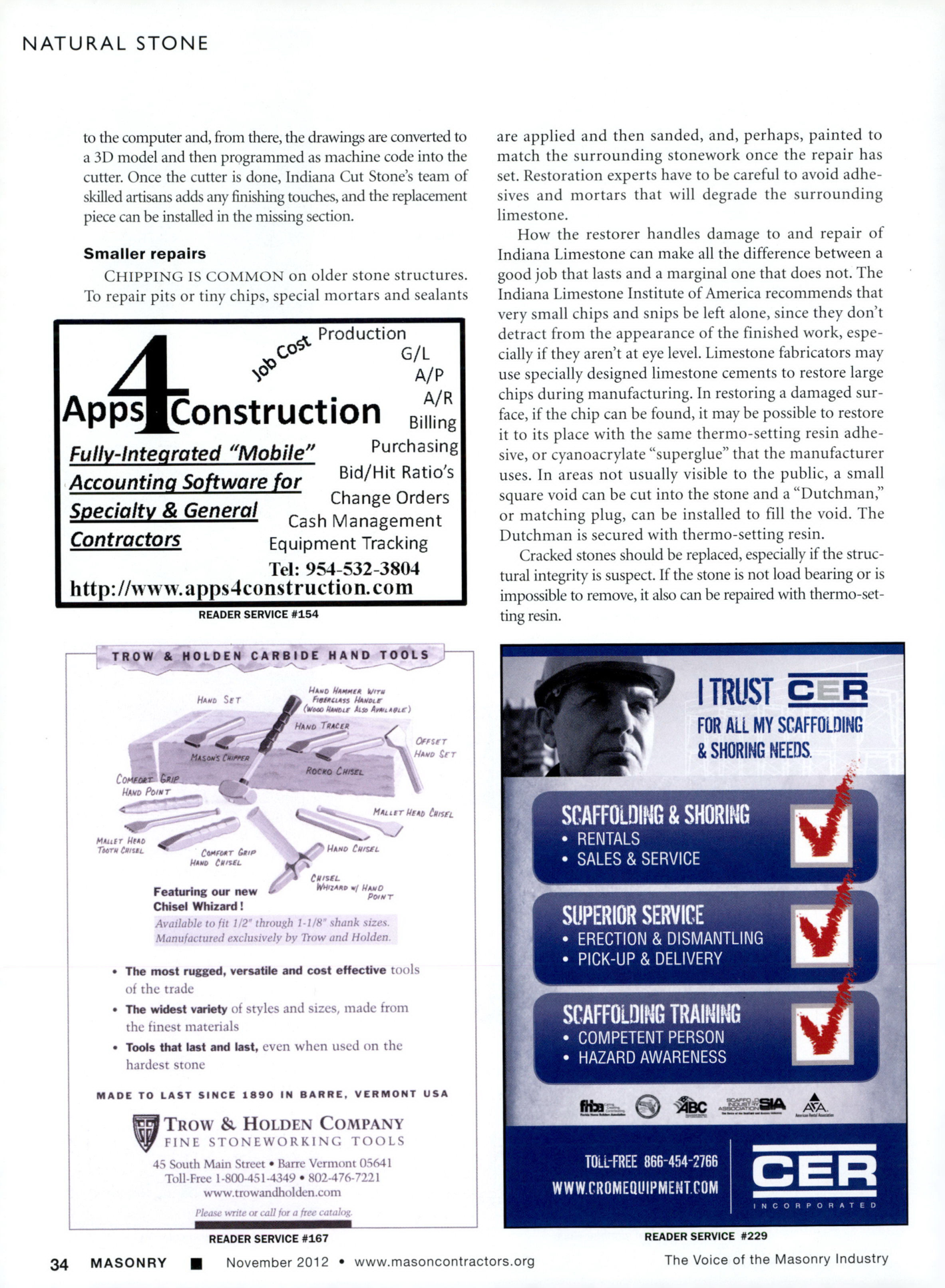 Masonry Magazine November 2012 Page. 36