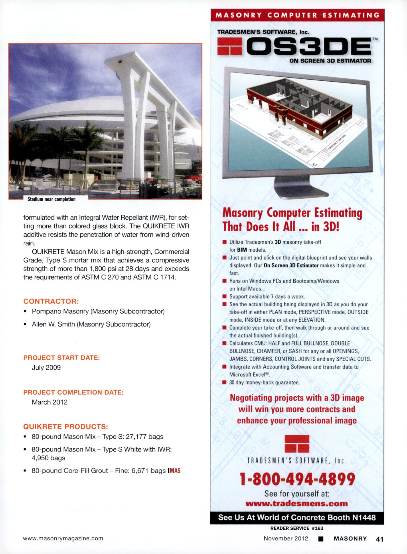 Masonry Magazine November 2012 Page. 43