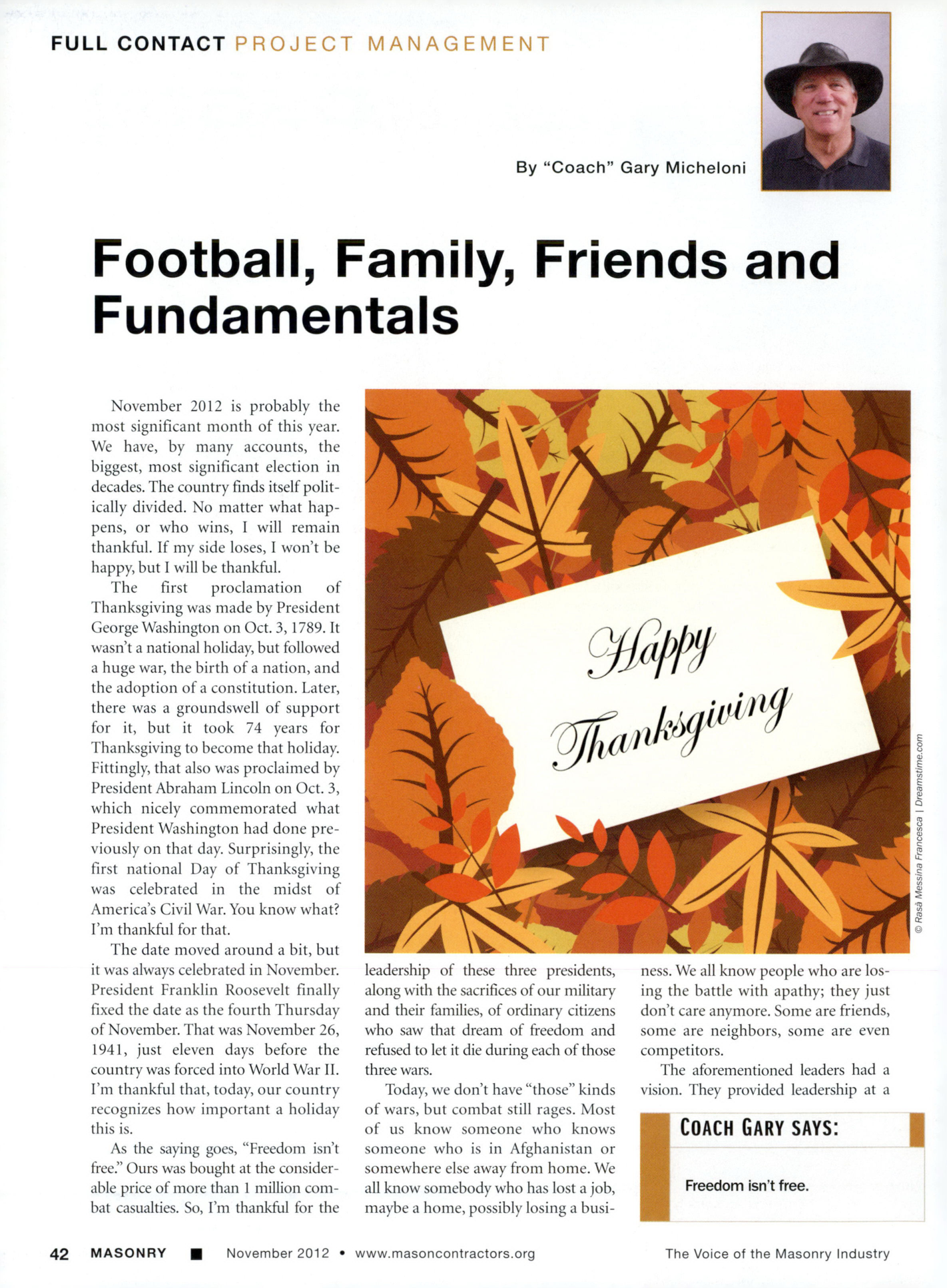 Masonry Magazine November 2012 Page. 44