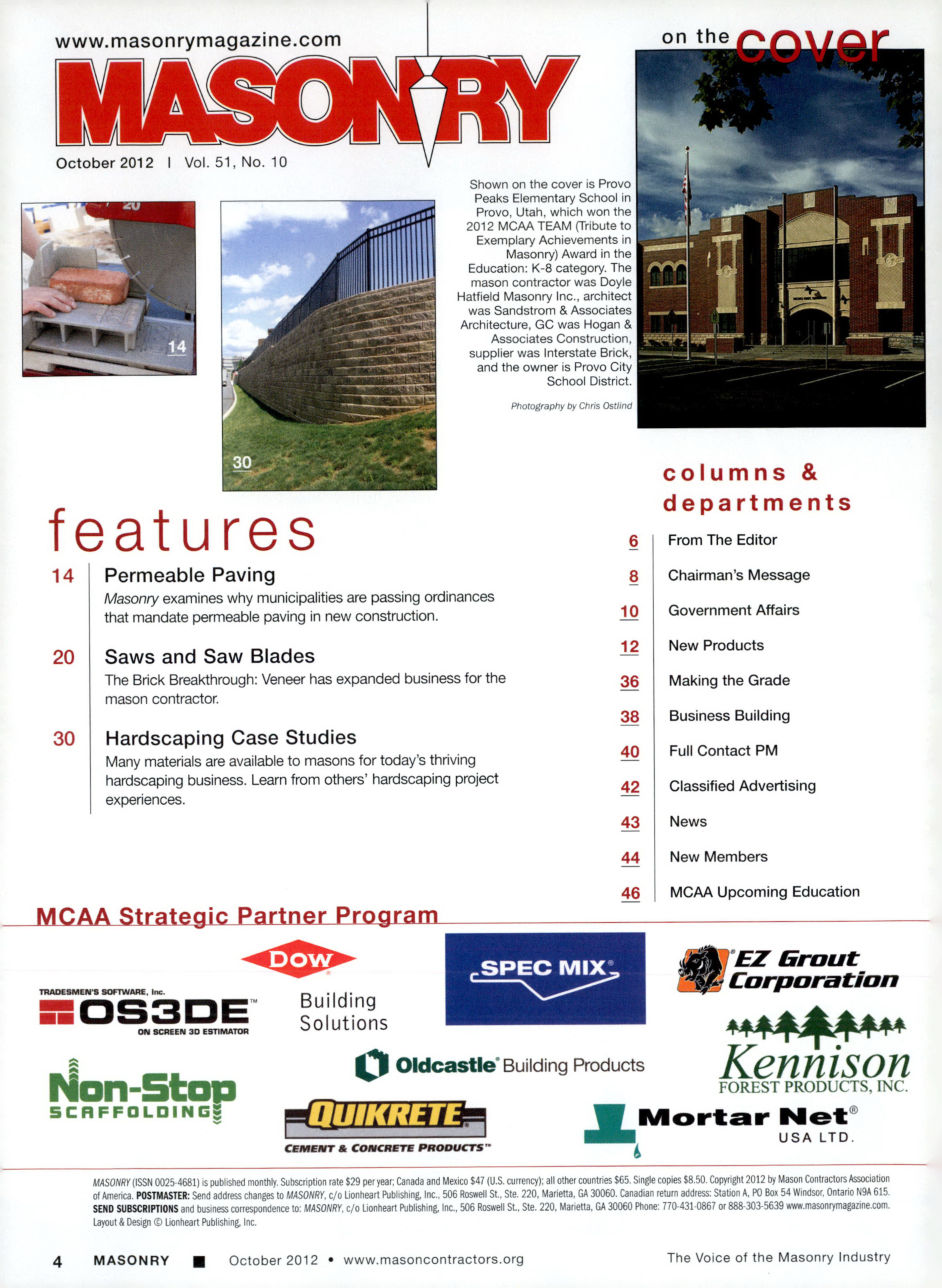 Masonry Magazine October 2012 Page. 6
