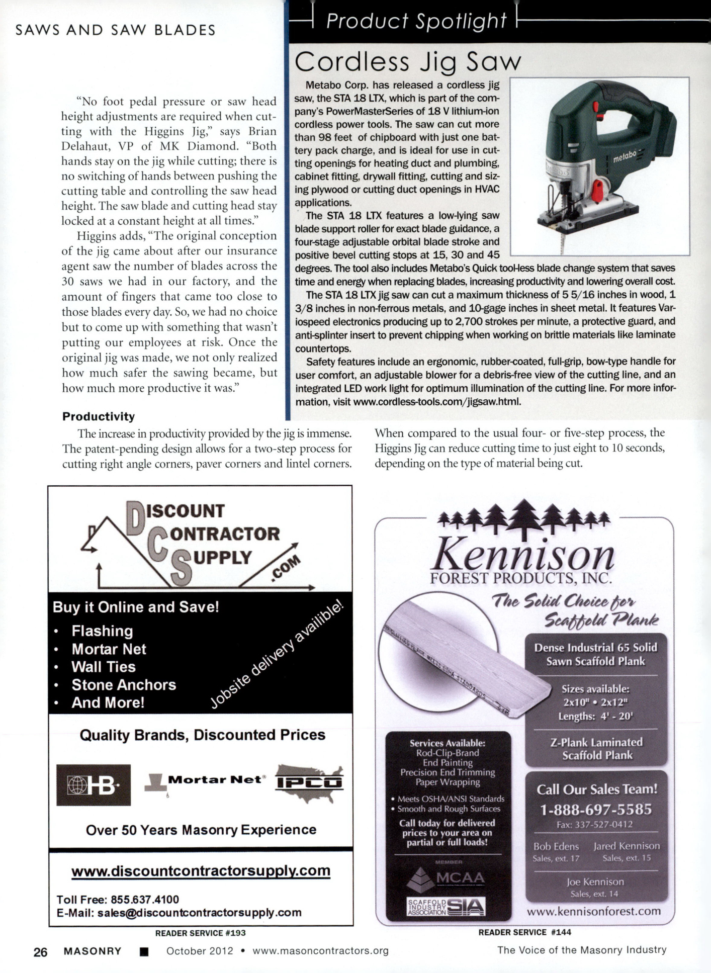 Masonry Magazine October 2012 Page. 28