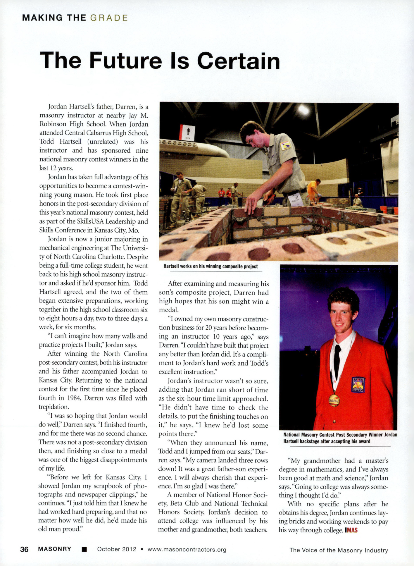 Masonry Magazine October 2012 Page. 38