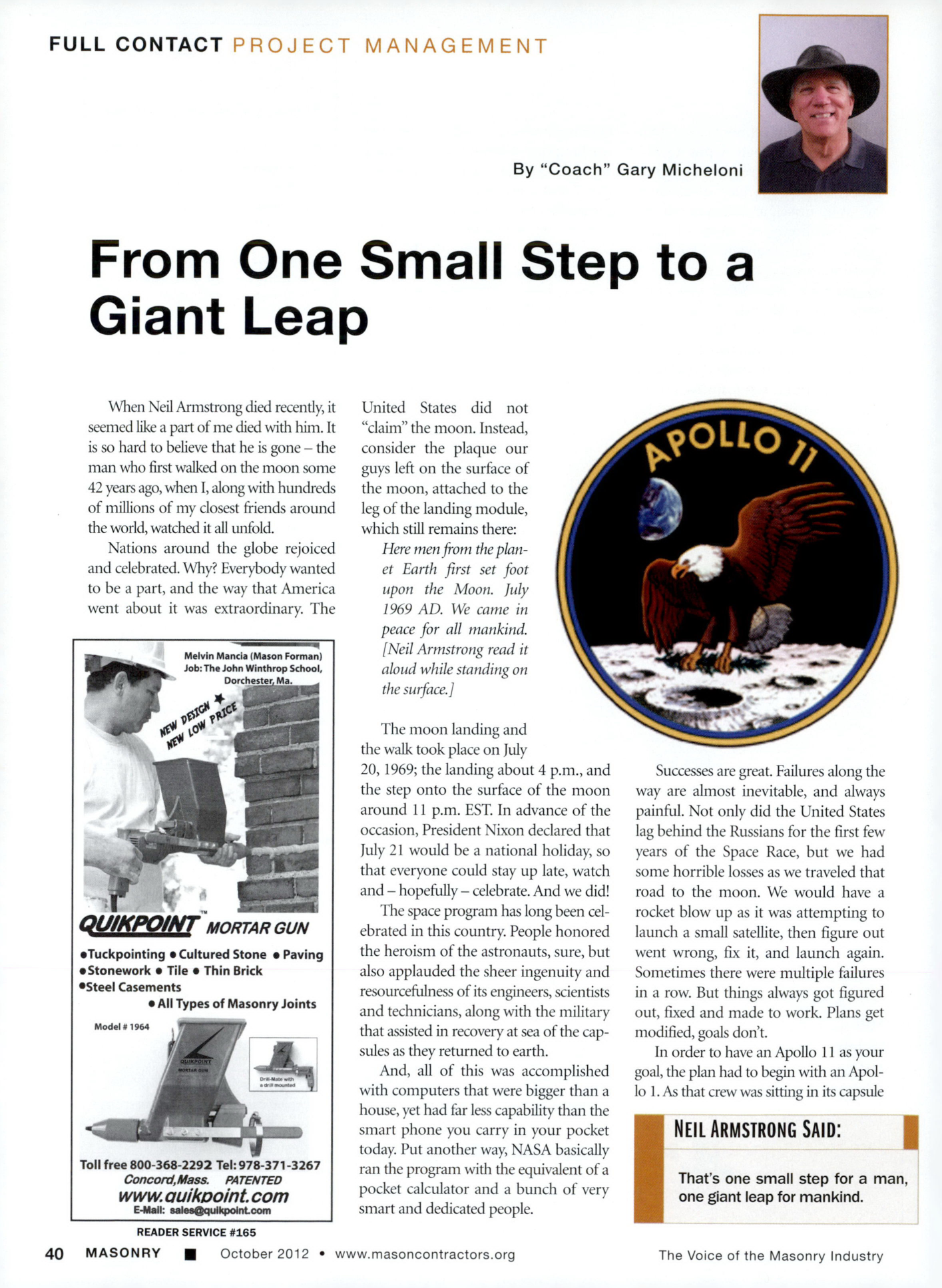 Masonry Magazine October 2012 Page. 42