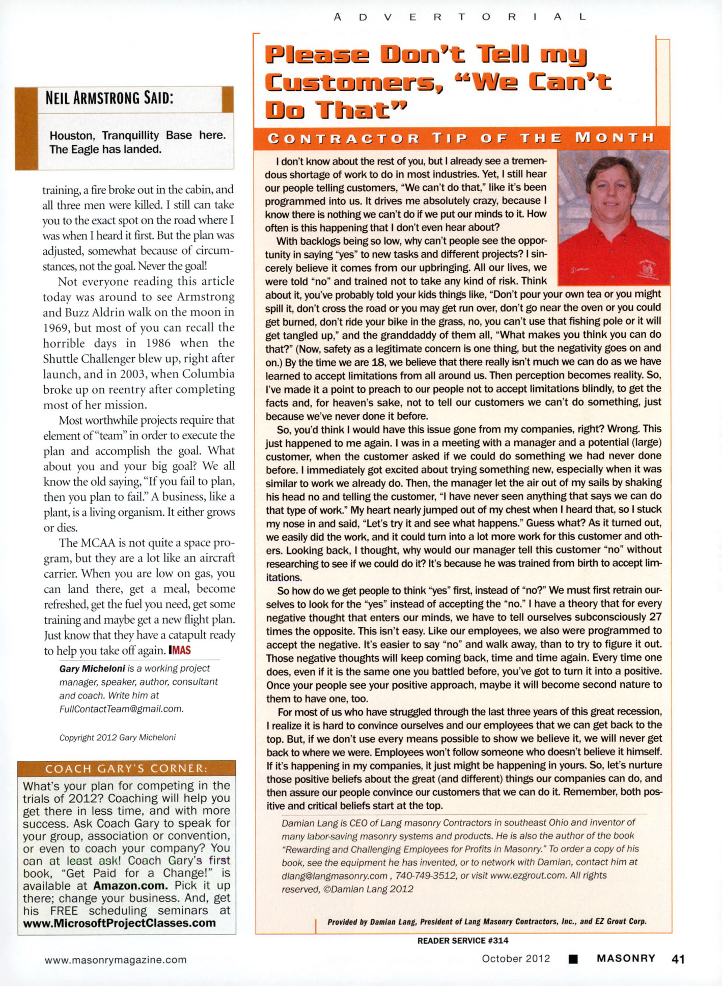 Masonry Magazine October 2012 Page. 43