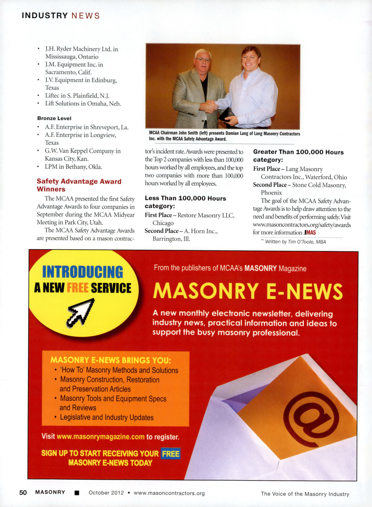 Masonry Magazine October 2012 Page. 52