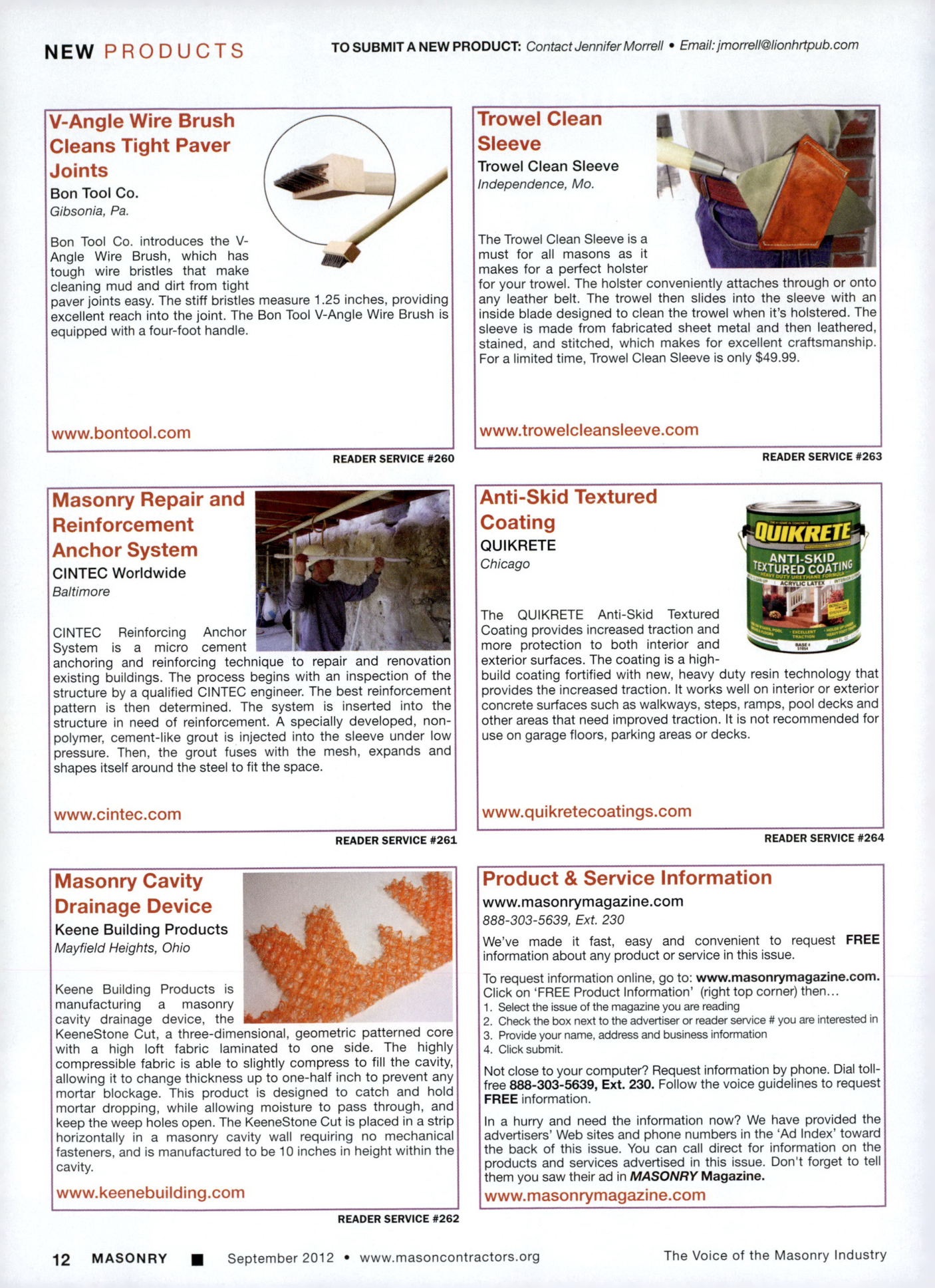 Masonry Magazine September 2012 Page. 14