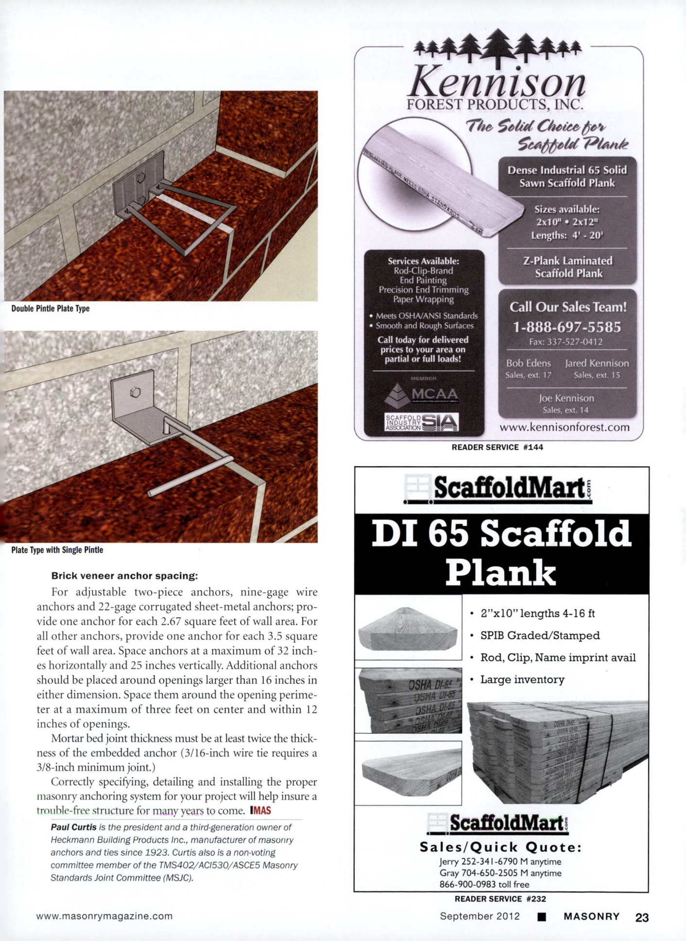 Masonry Magazine September 2012 Page. 25