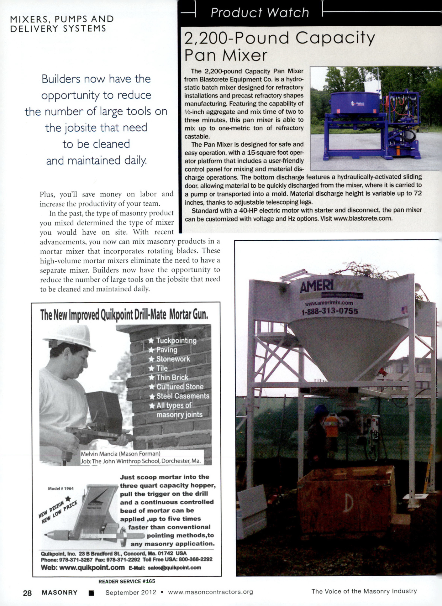 Masonry Magazine September 2012 Page. 30