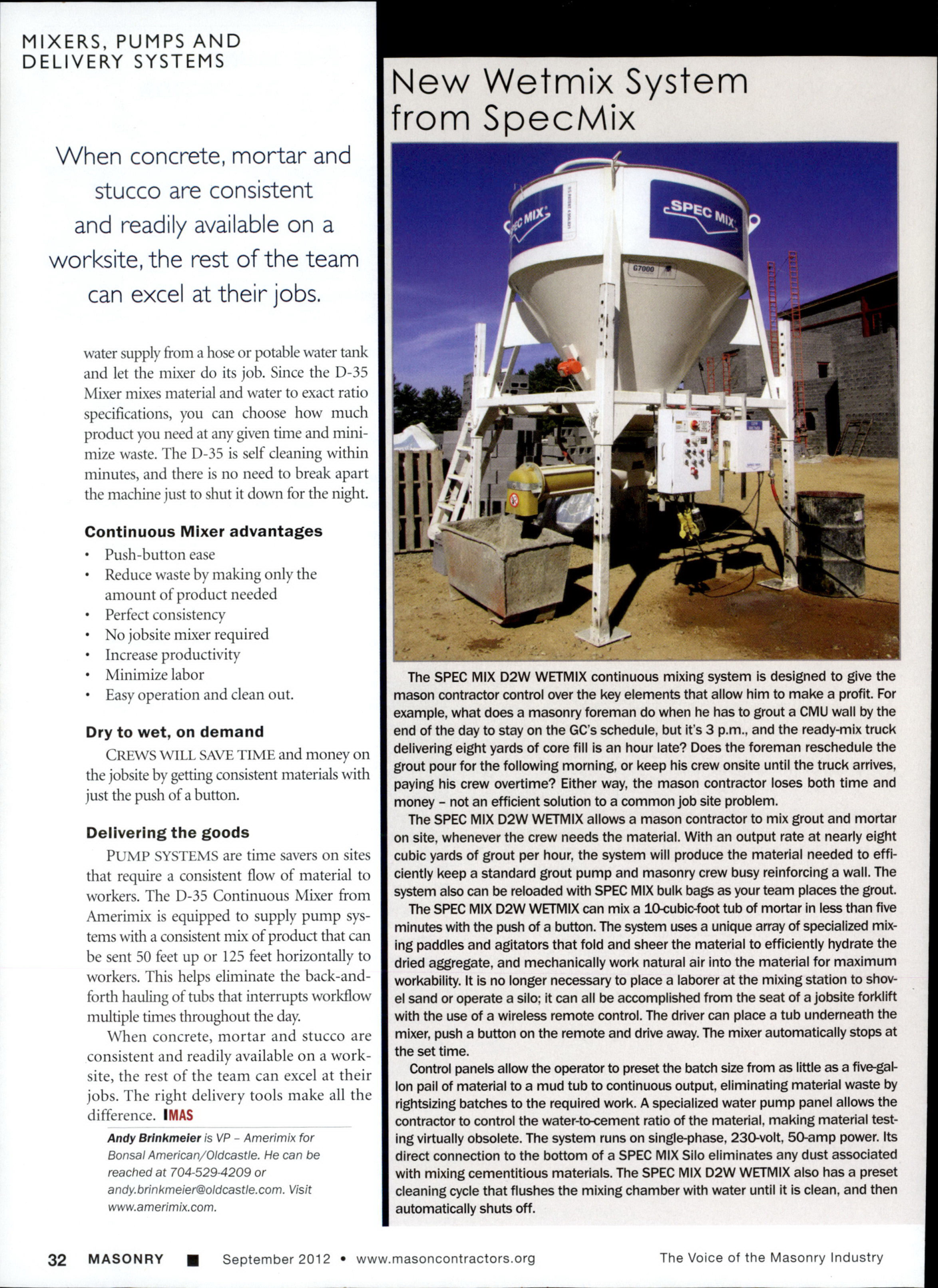 Masonry Magazine September 2012 Page. 34