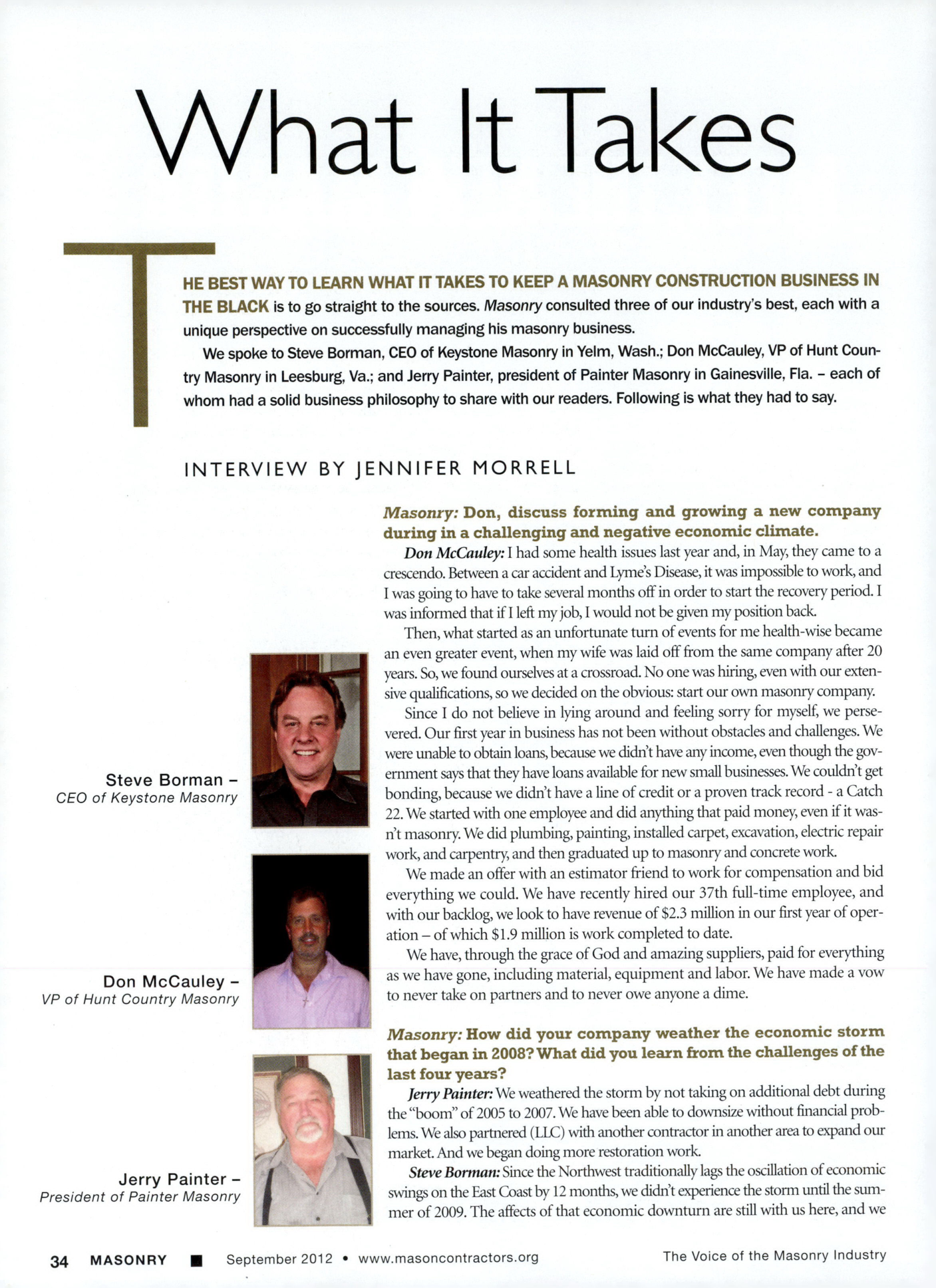 Masonry Magazine September 2012 Page. 36