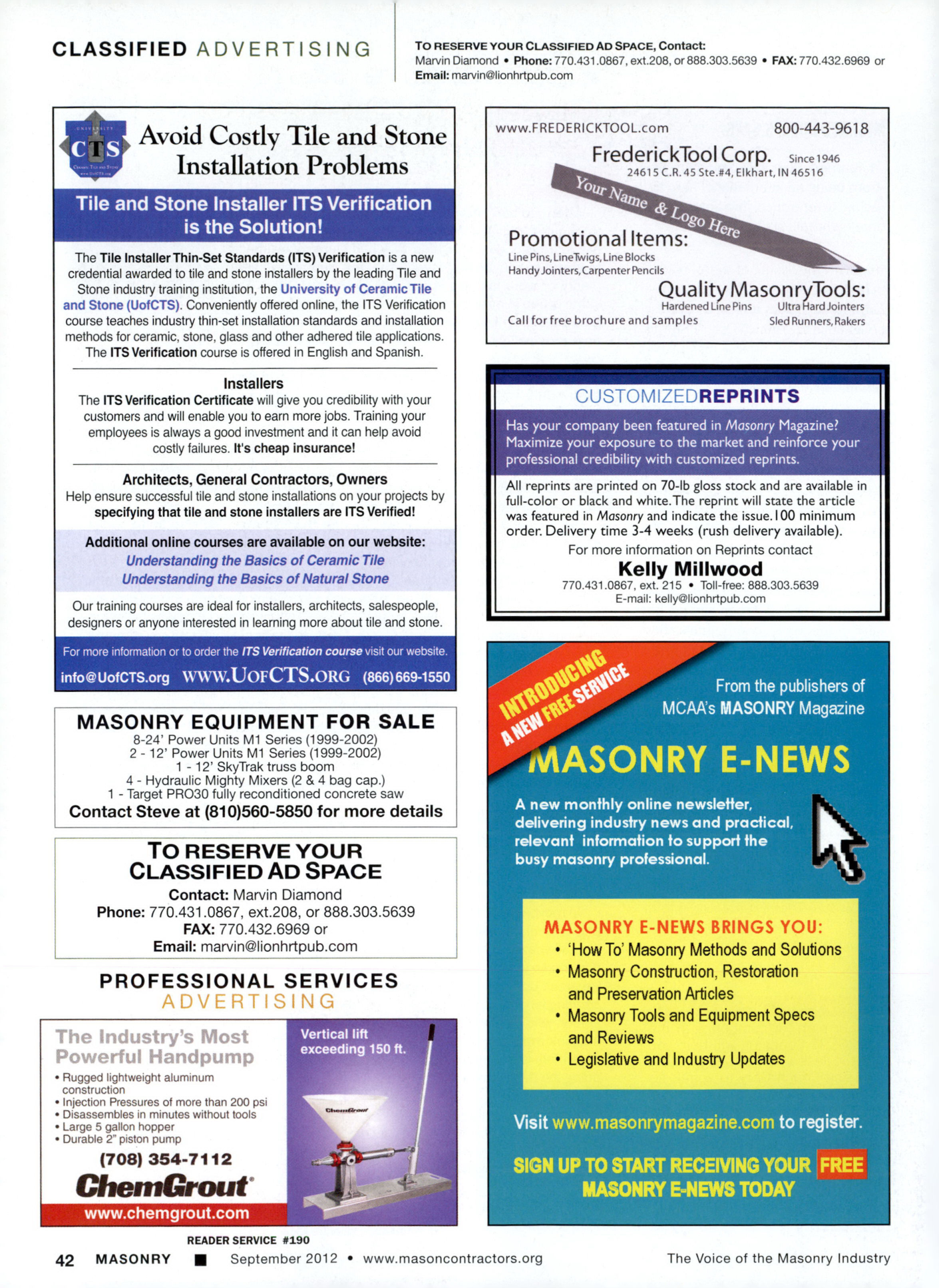 Masonry Magazine September 2012 Page. 44