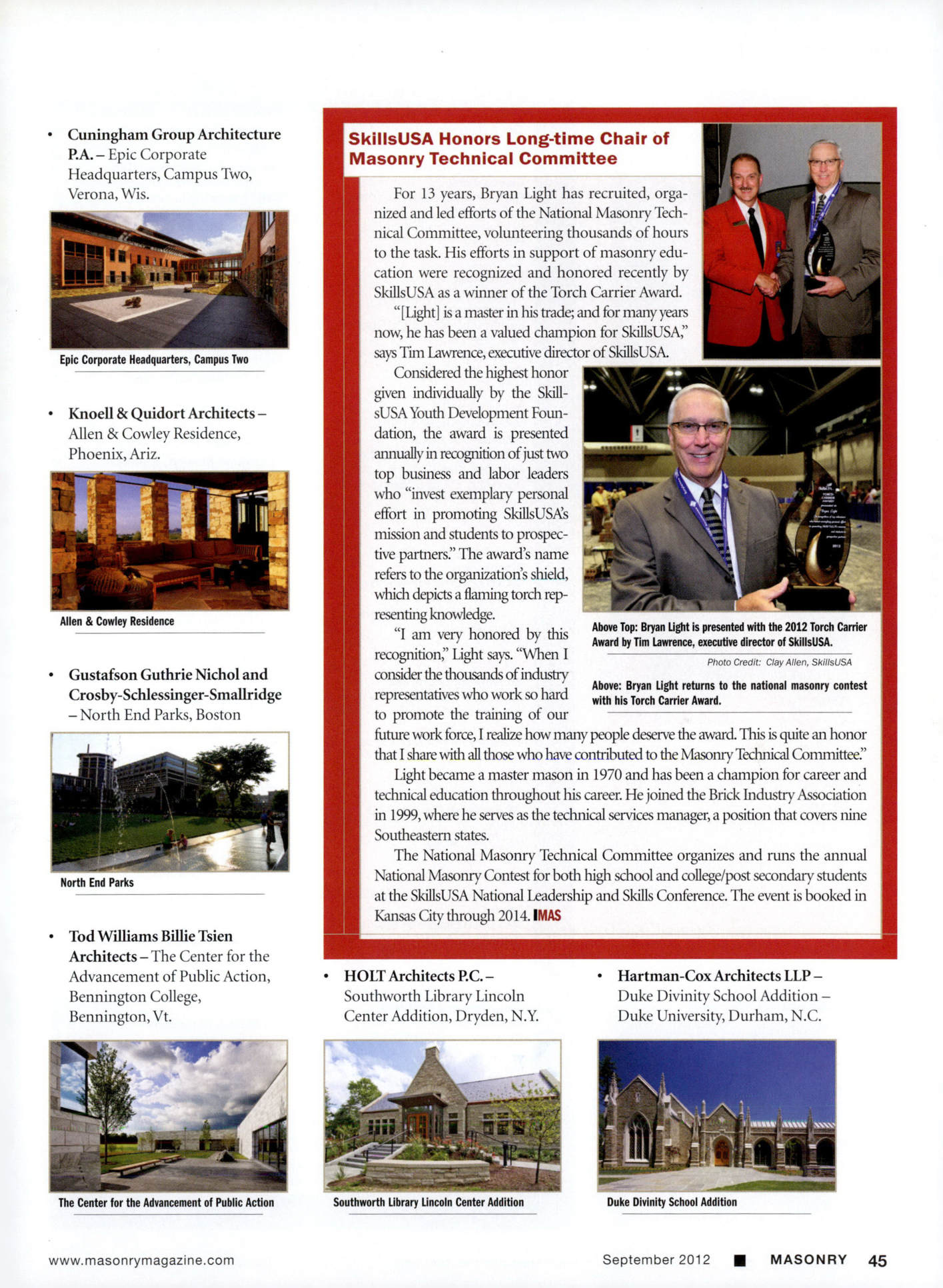 Masonry Magazine September 2012 Page. 47