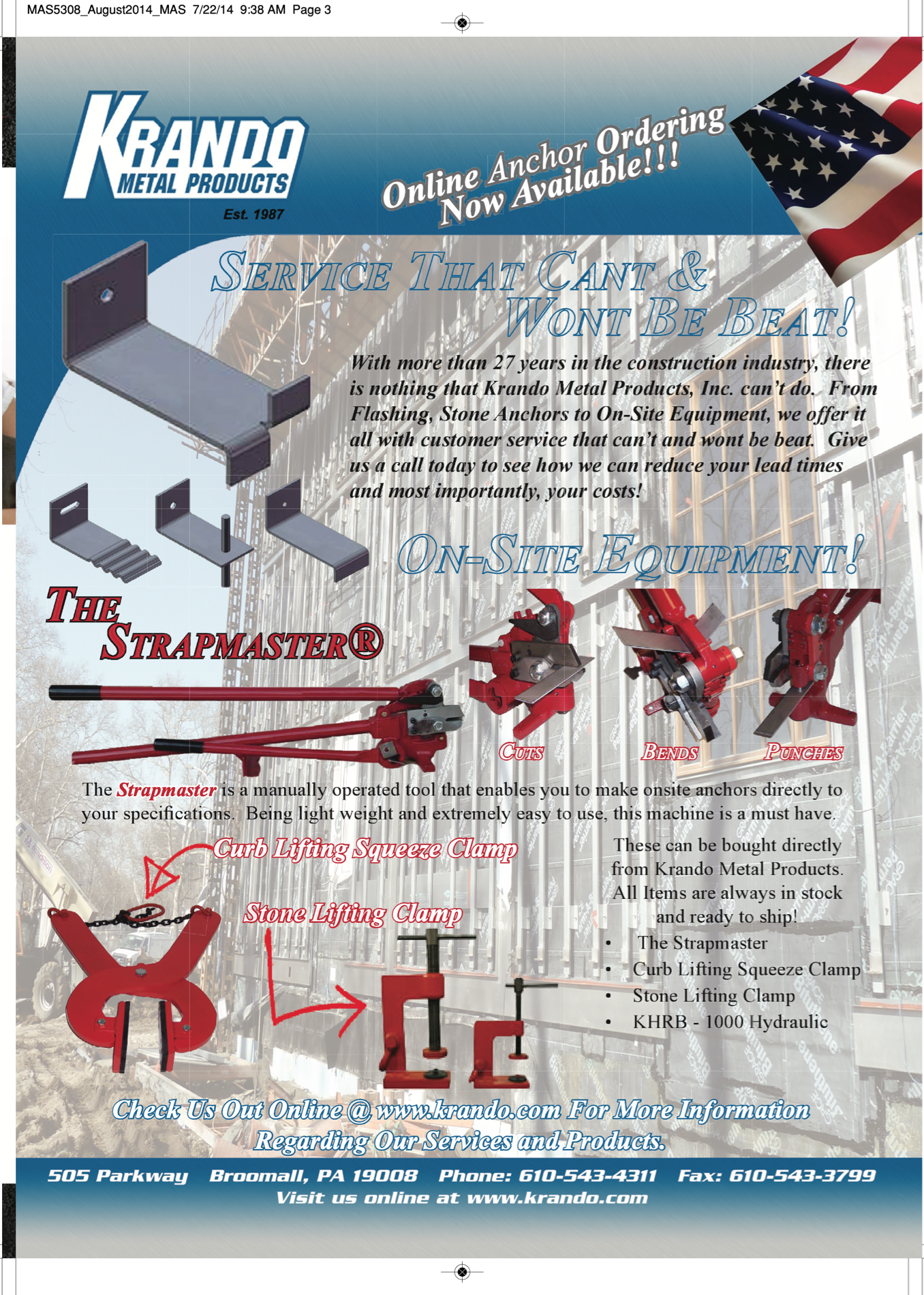 Masonry Magazine August 2014 Page. 5