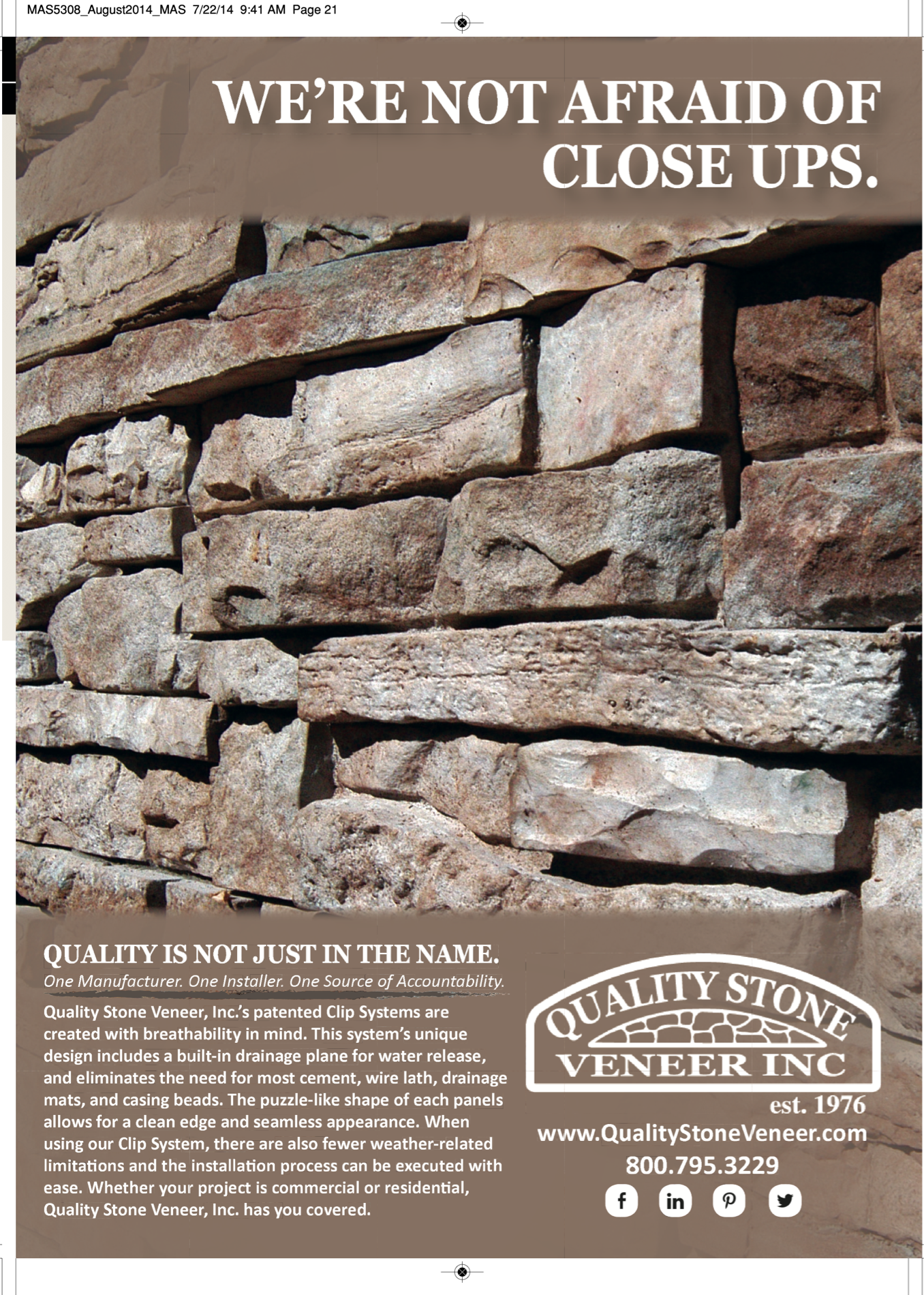 Masonry Magazine August 2014 Page. 23