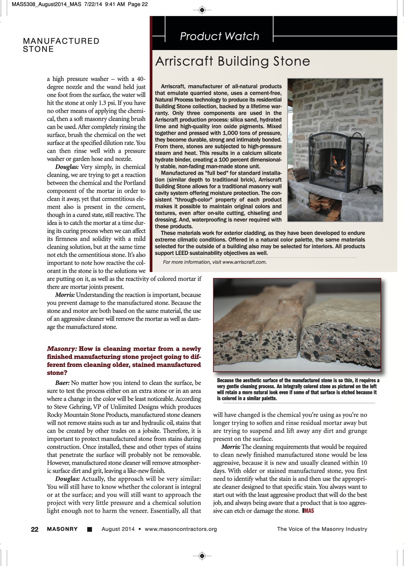 Masonry Magazine August 2014 Page. 24