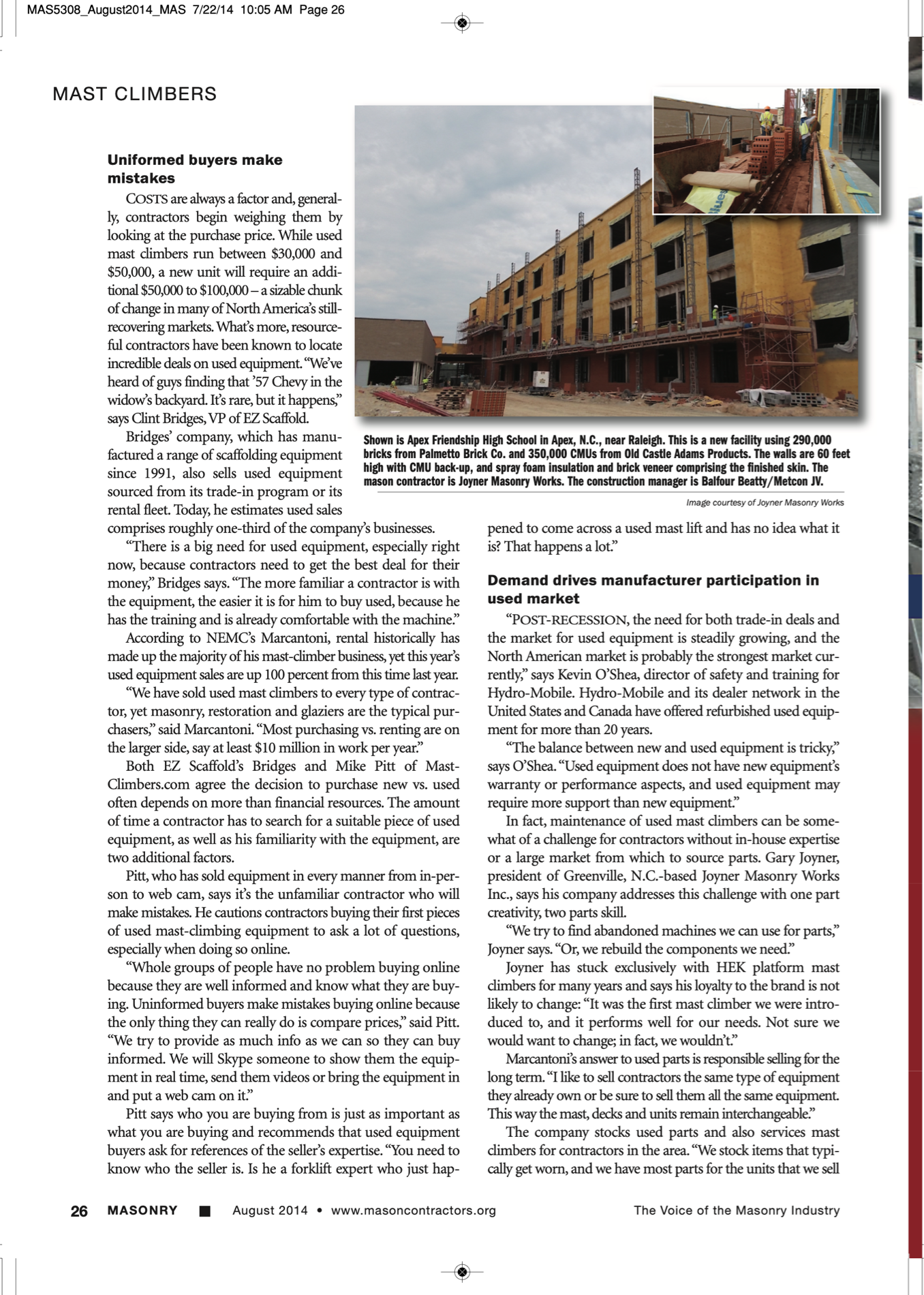 Masonry Magazine August 2014 Page. 28