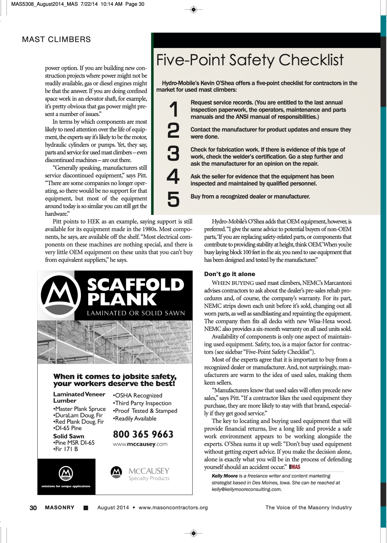 Masonry Magazine August 2014 Page. 32