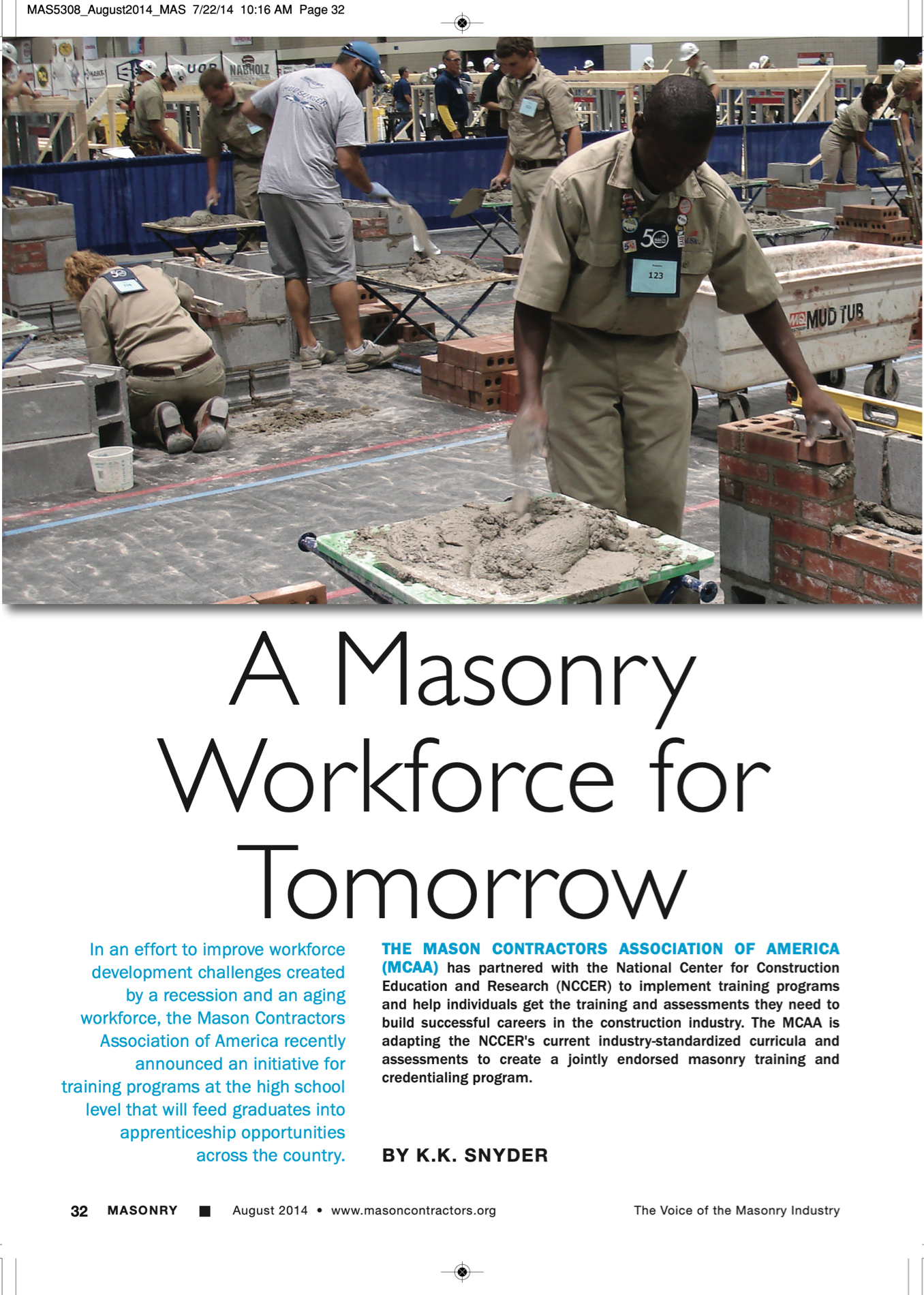 Masonry Magazine August 2014 Page. 34