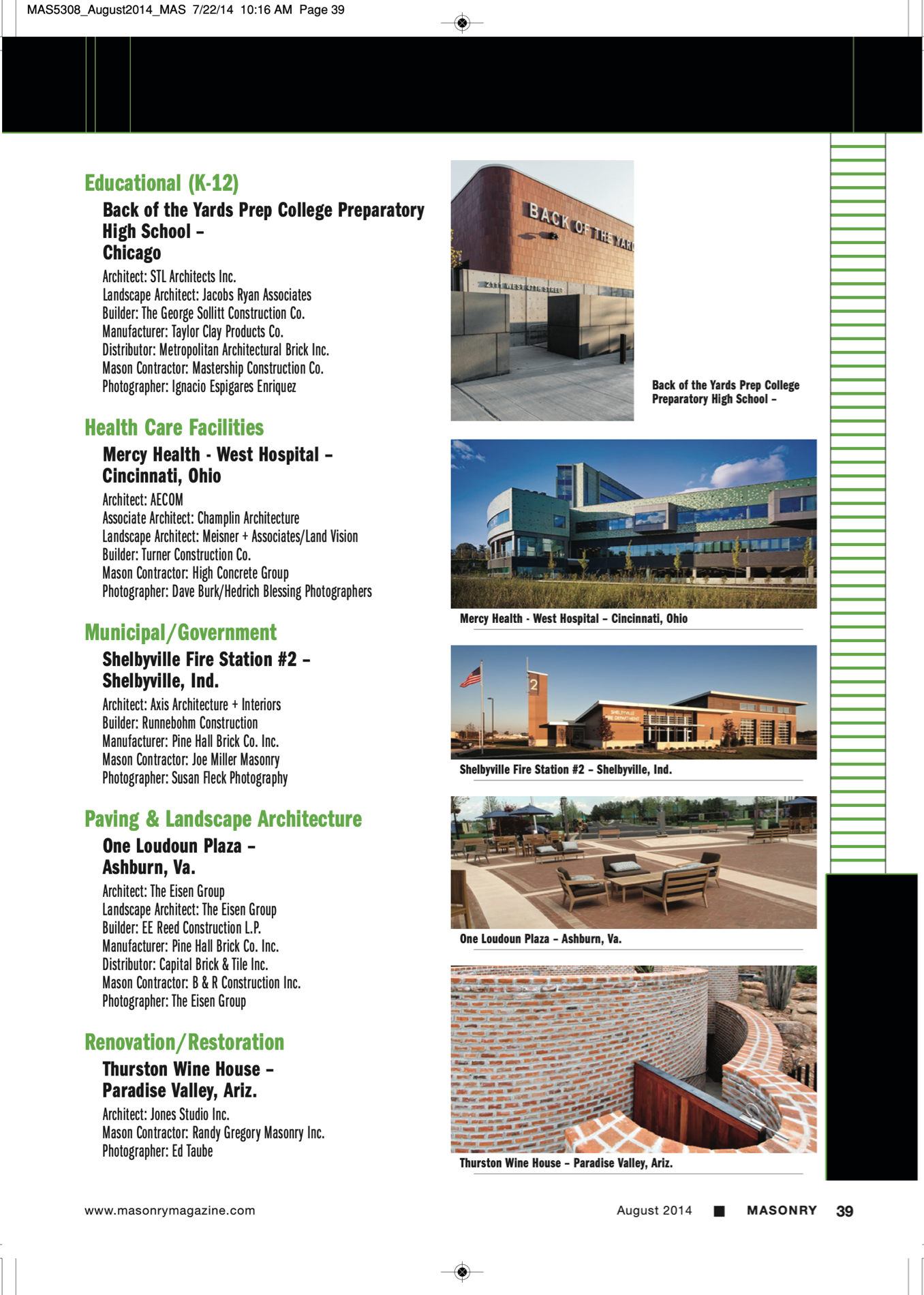 Masonry Magazine August 2014 Page. 41