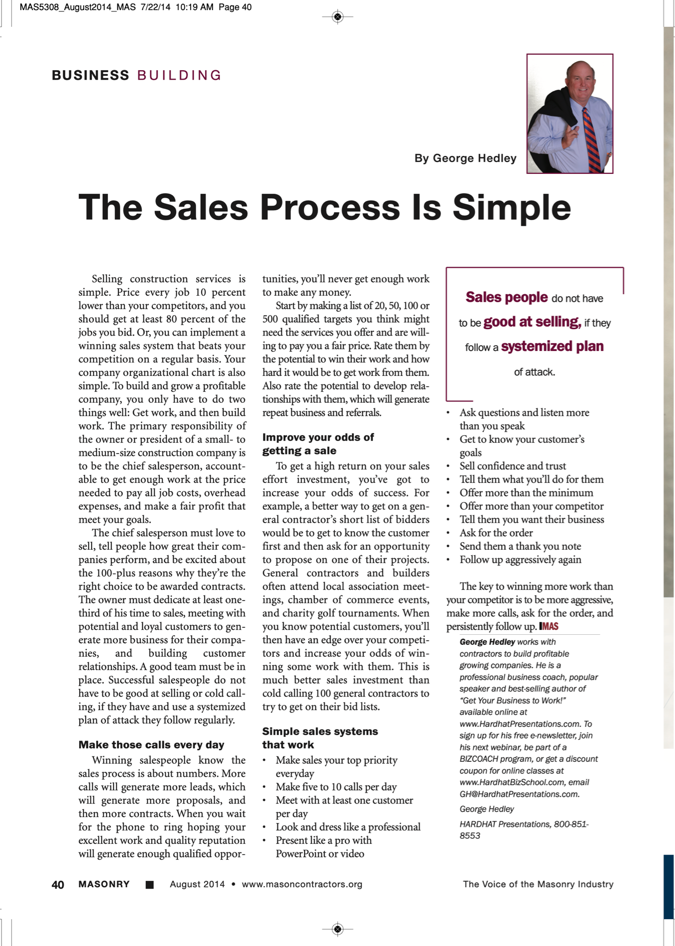 Masonry Magazine August 2014 Page. 42