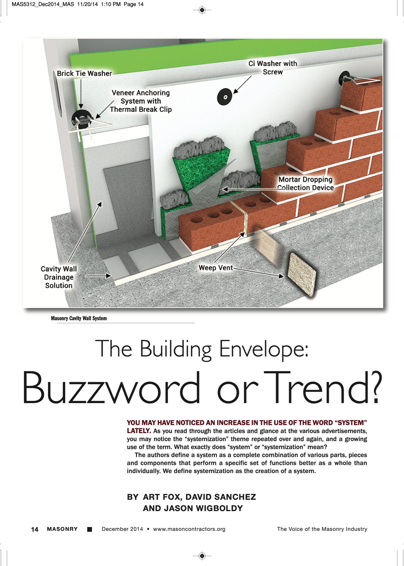 Masonry Magazine December 2014 Page. 16