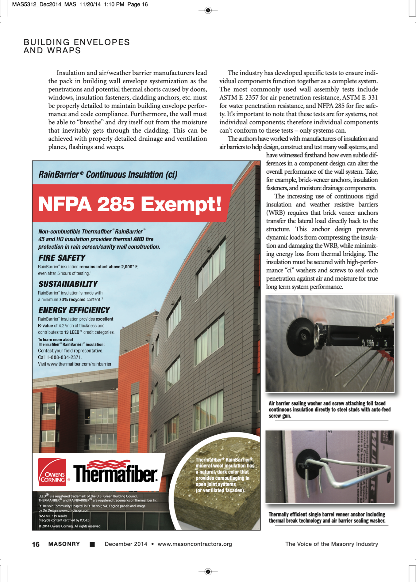 Masonry Magazine December 2014 Page. 18