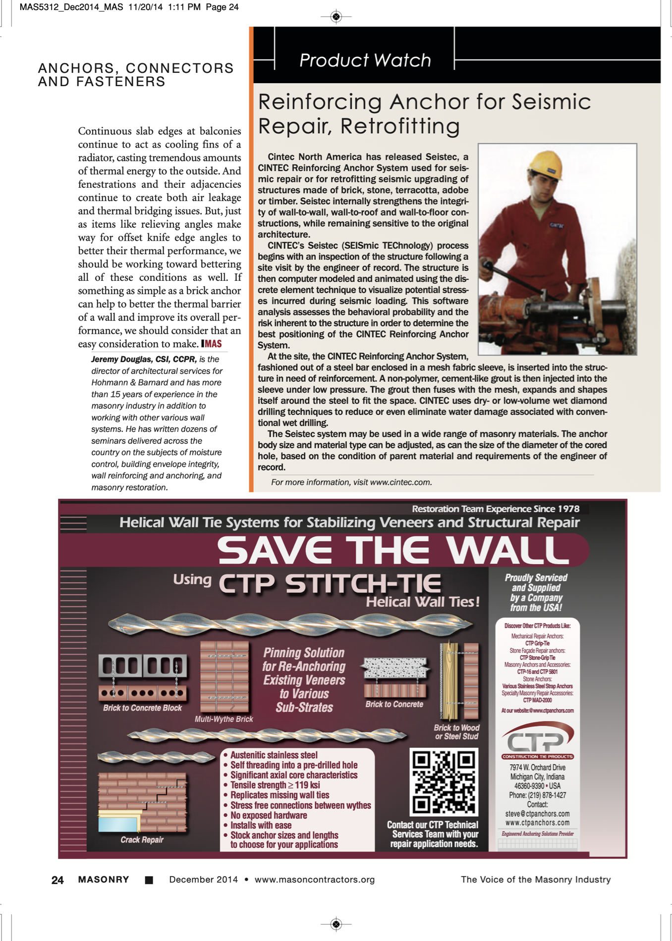 Masonry Magazine December 2014 Page. 26