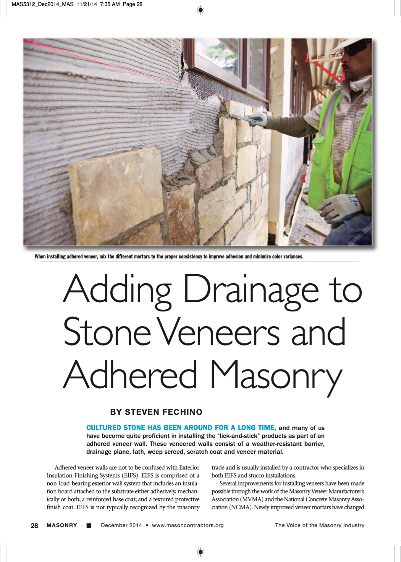 Masonry Magazine December 2014 Page. 30