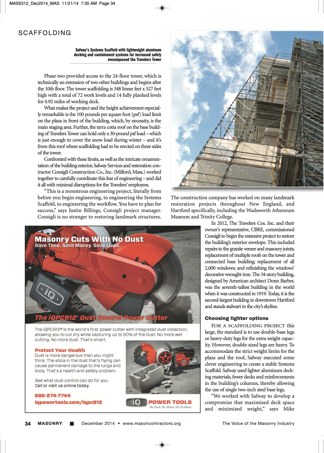 Masonry Magazine December 2014 Page. 36