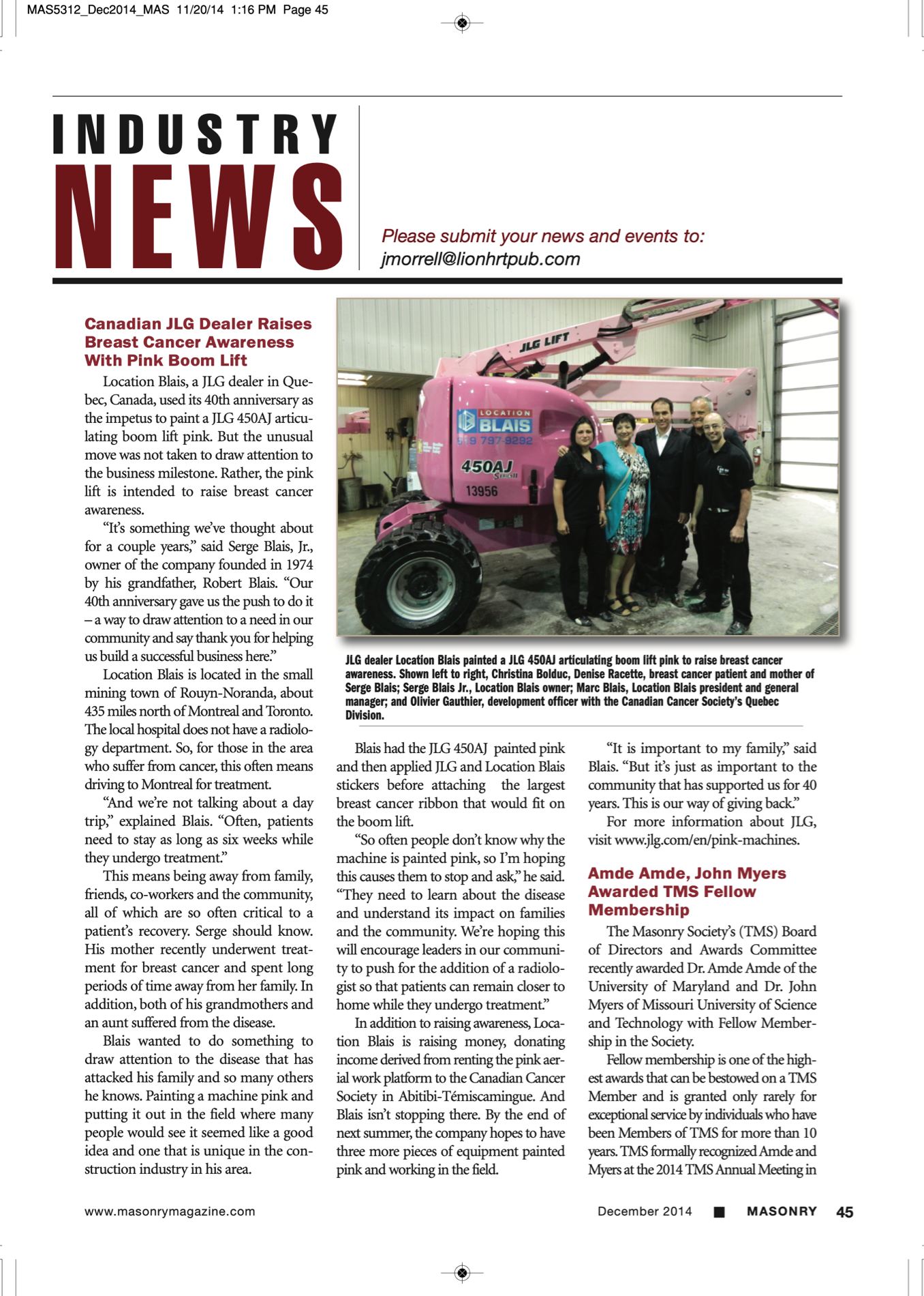 Masonry Magazine December 2014 Page. 47