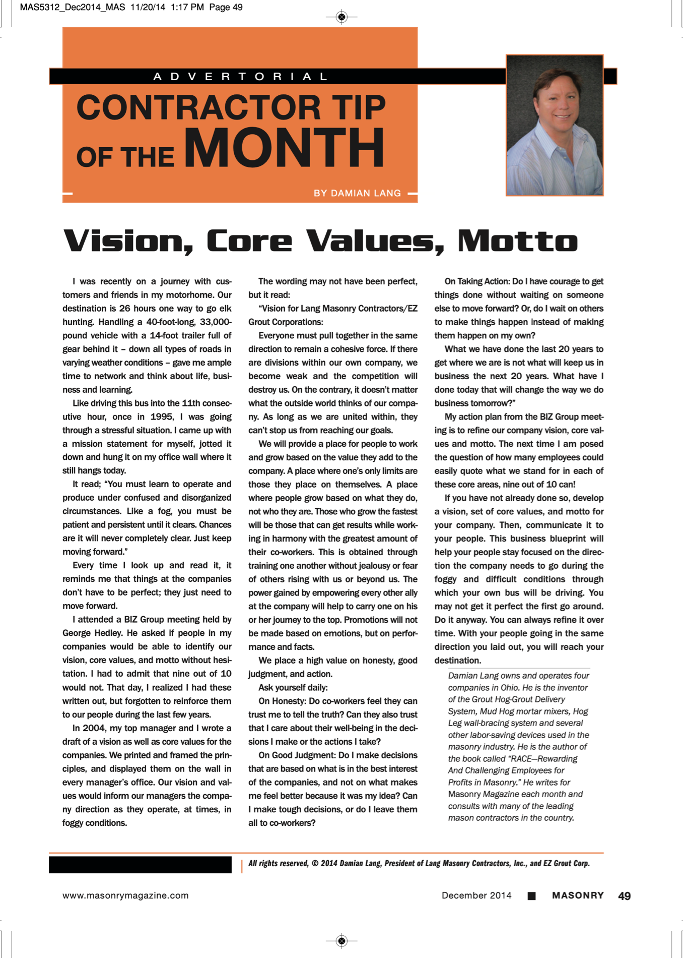 Masonry Magazine December 2014 Page. 51