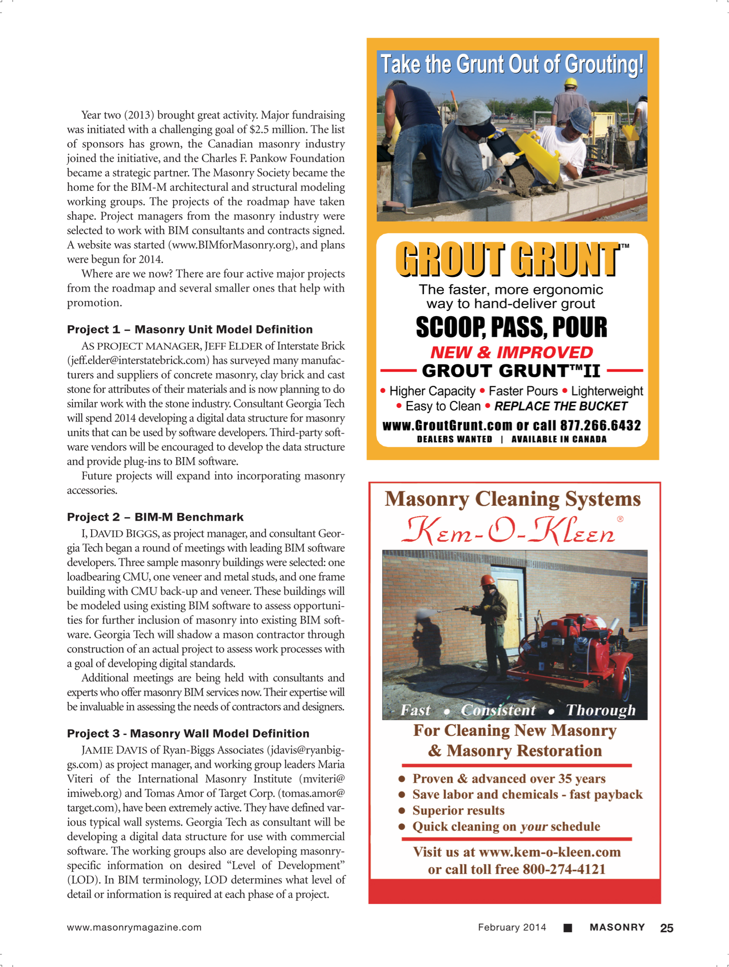 Masonry Magazine February 2014 Page. 27