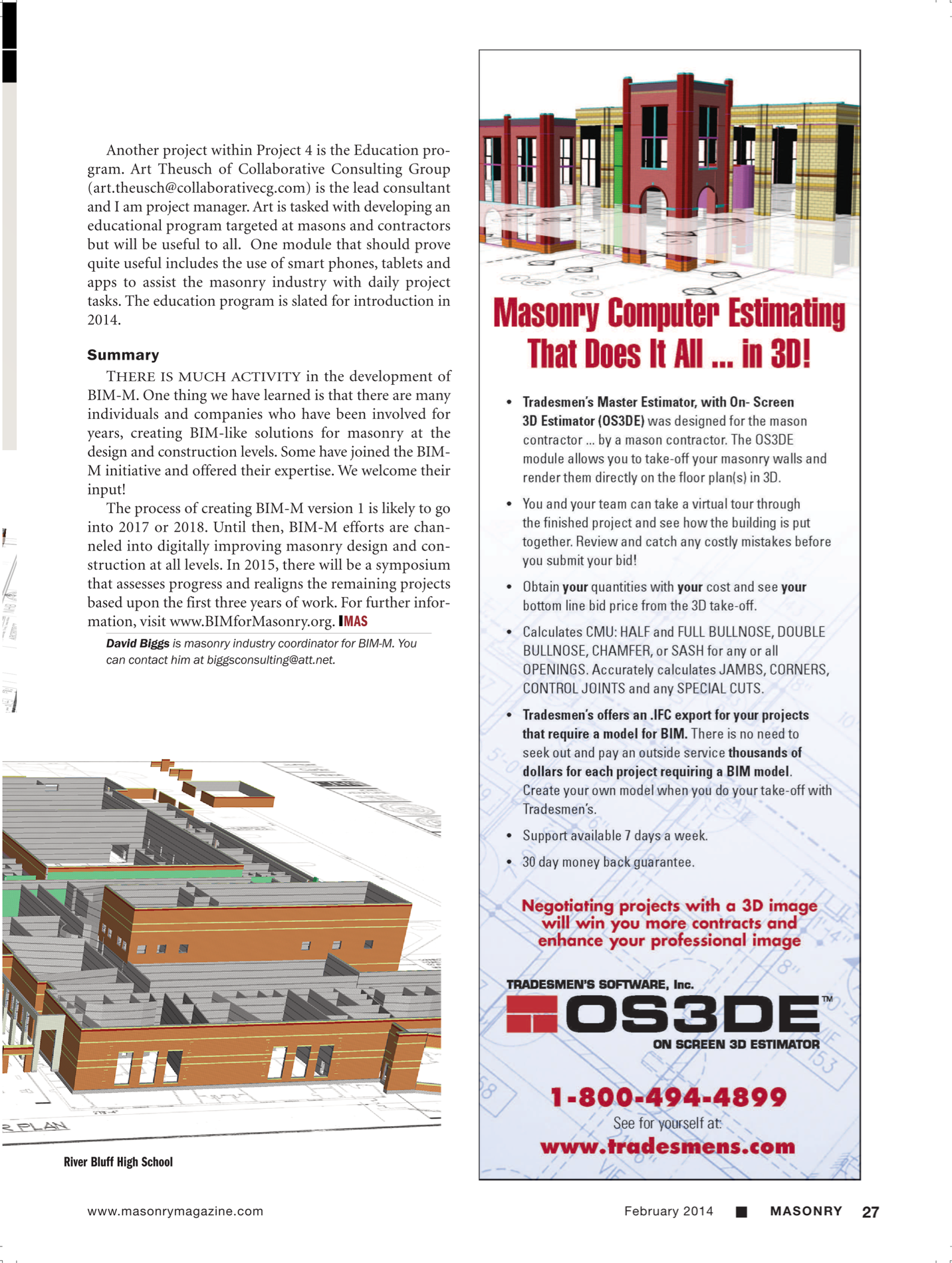 Masonry Magazine February 2014 Page. 29