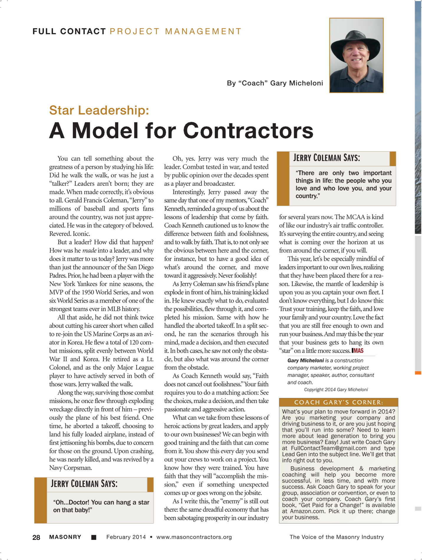 Masonry Magazine February 2014 Page. 30