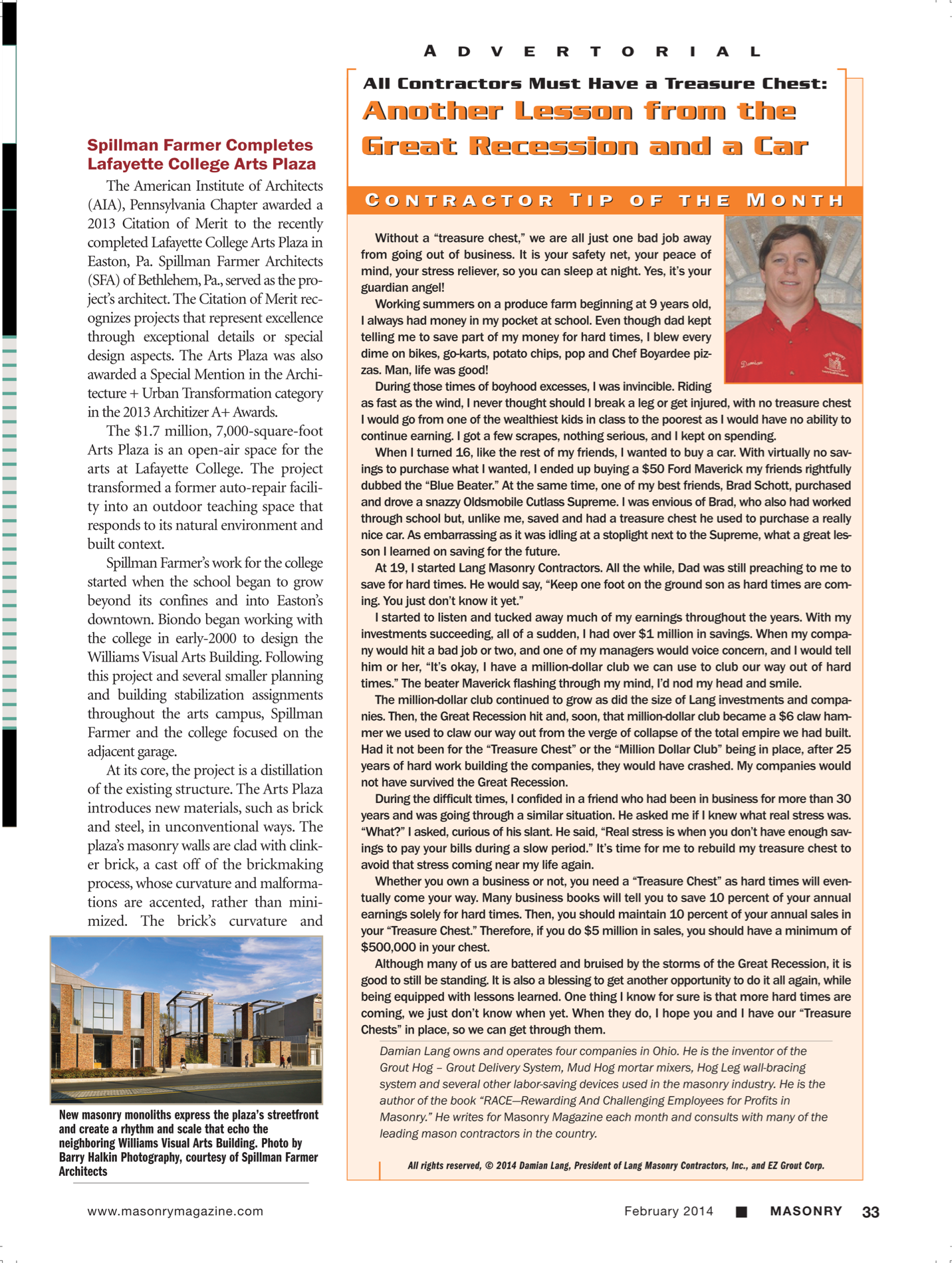 Masonry Magazine February 2014 Page. 35