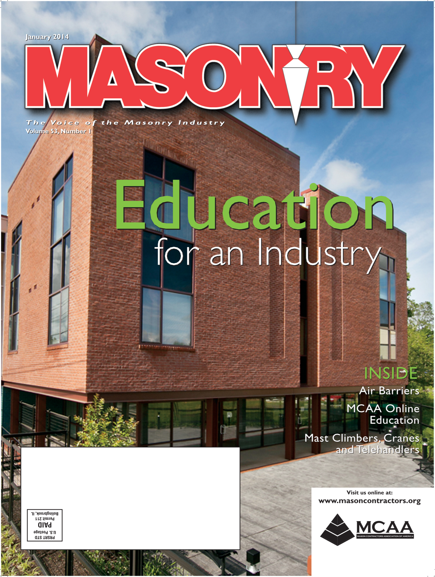 Masonry Magazine January 2014 Page. 1
