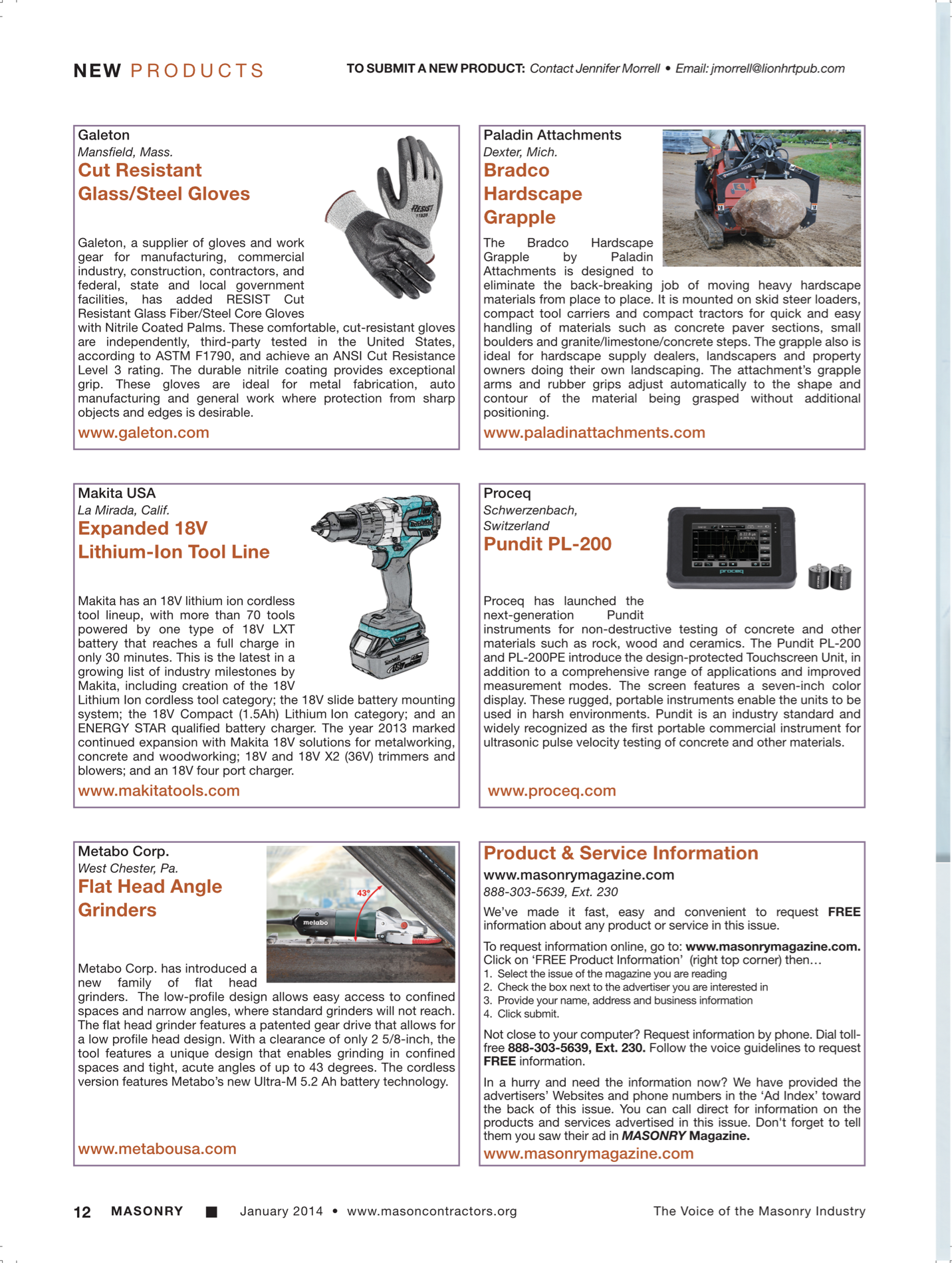 Masonry Magazine January 2014 Page. 14