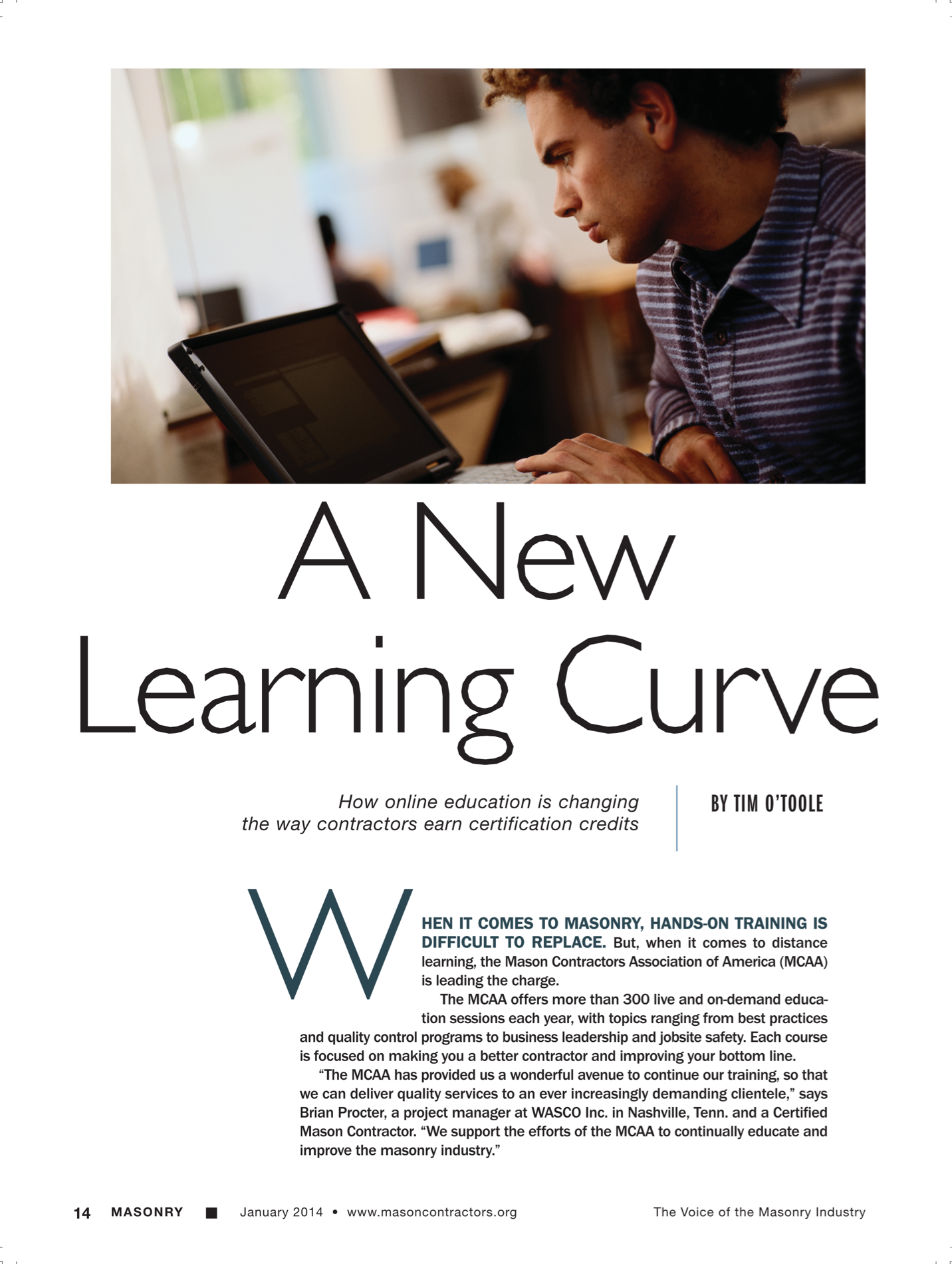 Masonry Magazine January 2014 Page. 16