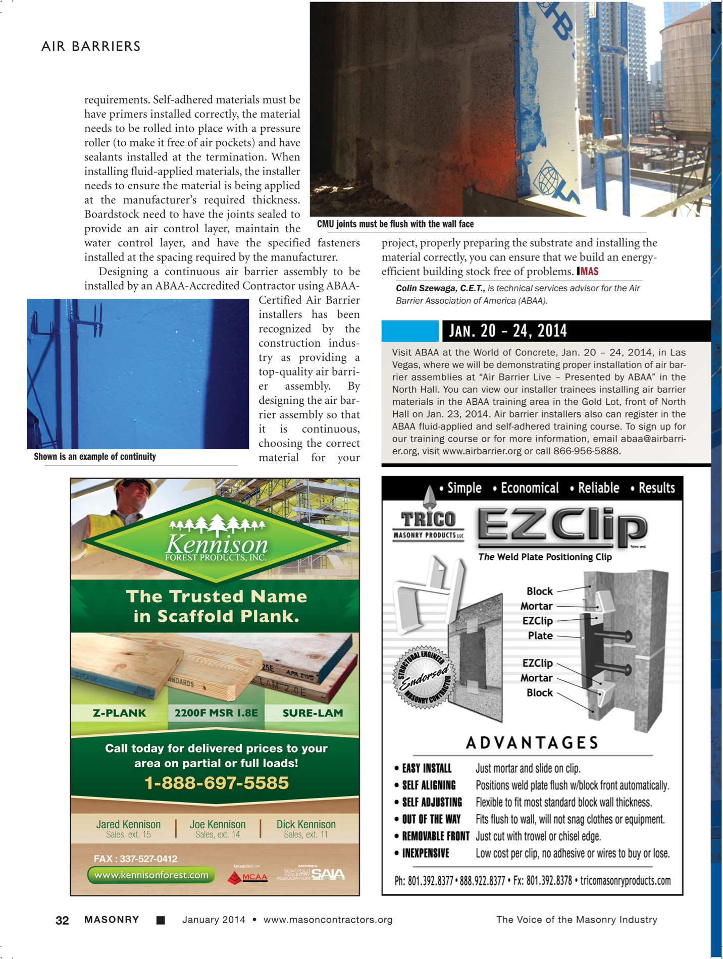Masonry Magazine January 2014 Page. 34