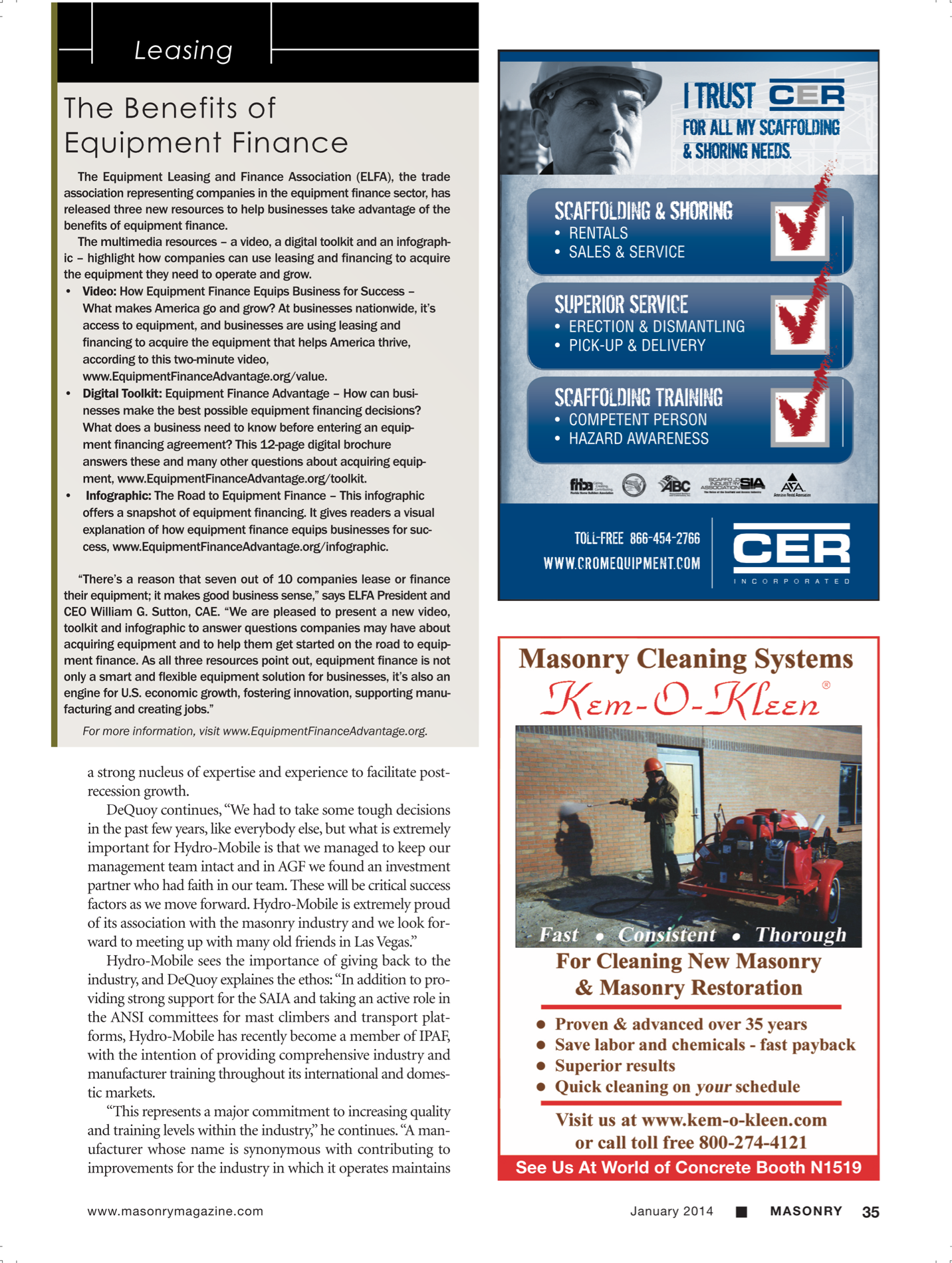 Masonry Magazine January 2014 Page. 37