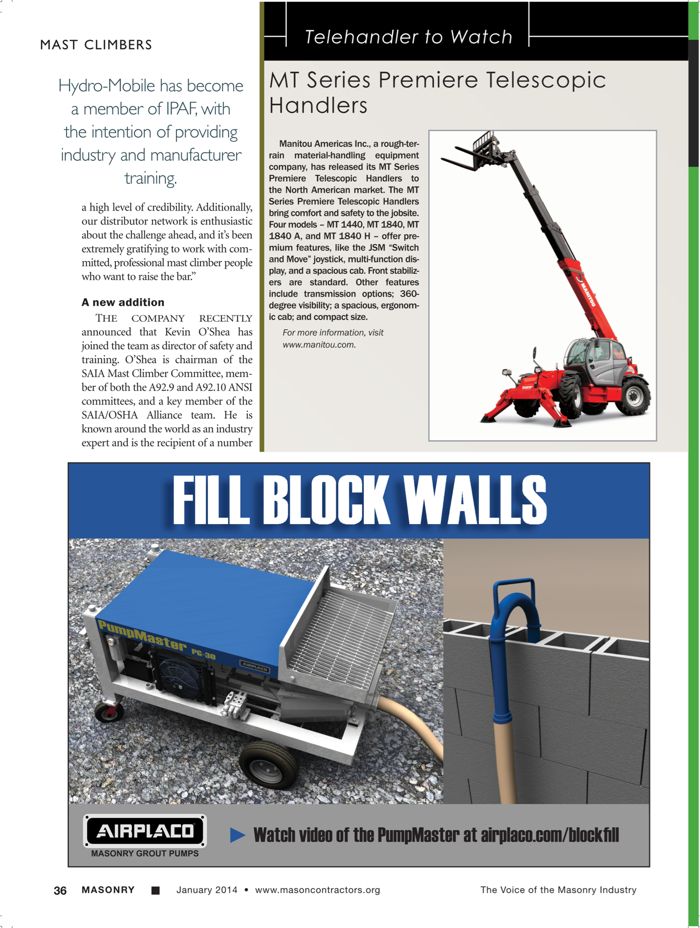 Masonry Magazine January 2014 Page. 38