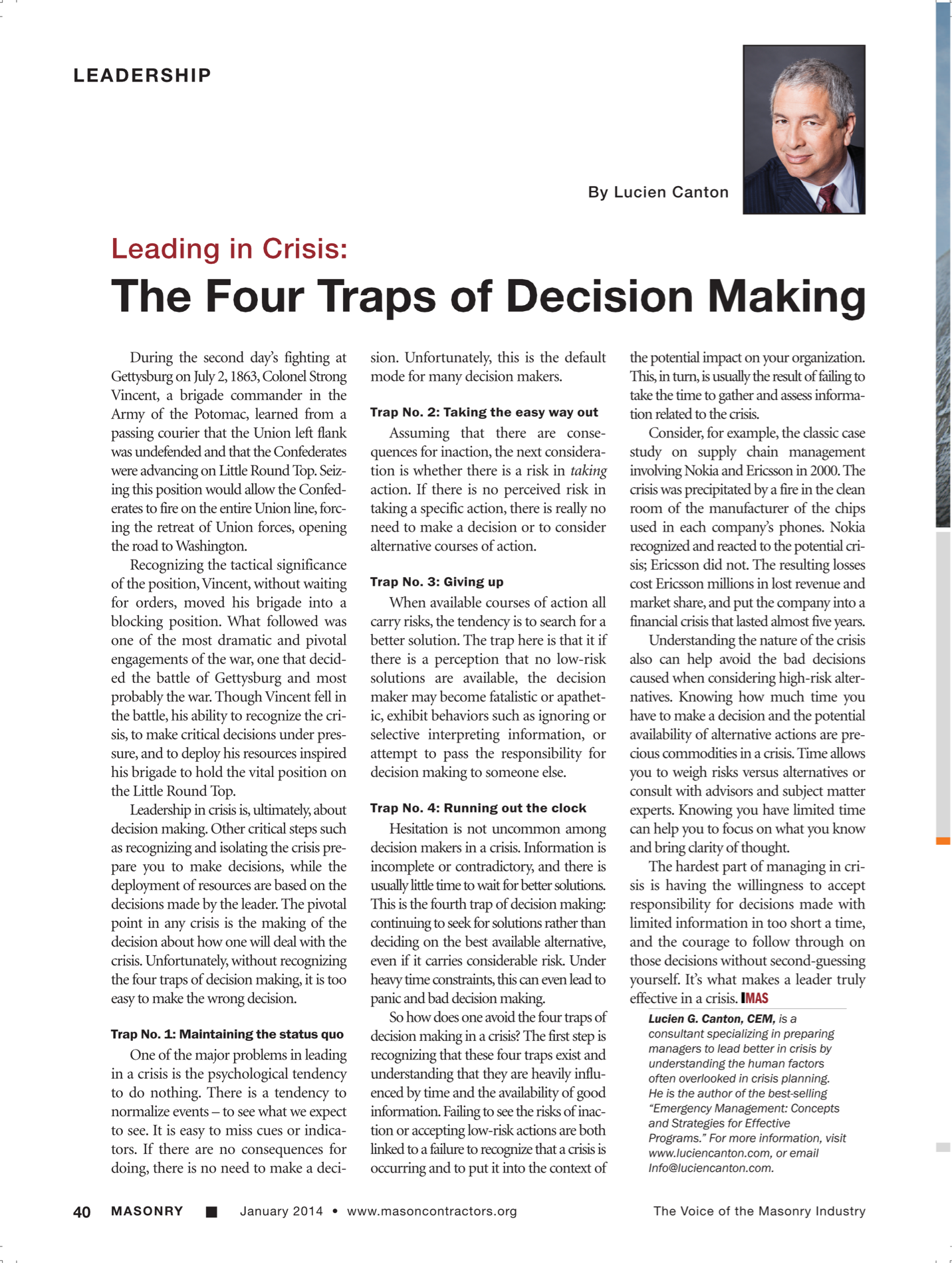 Masonry Magazine January 2014 Page. 42