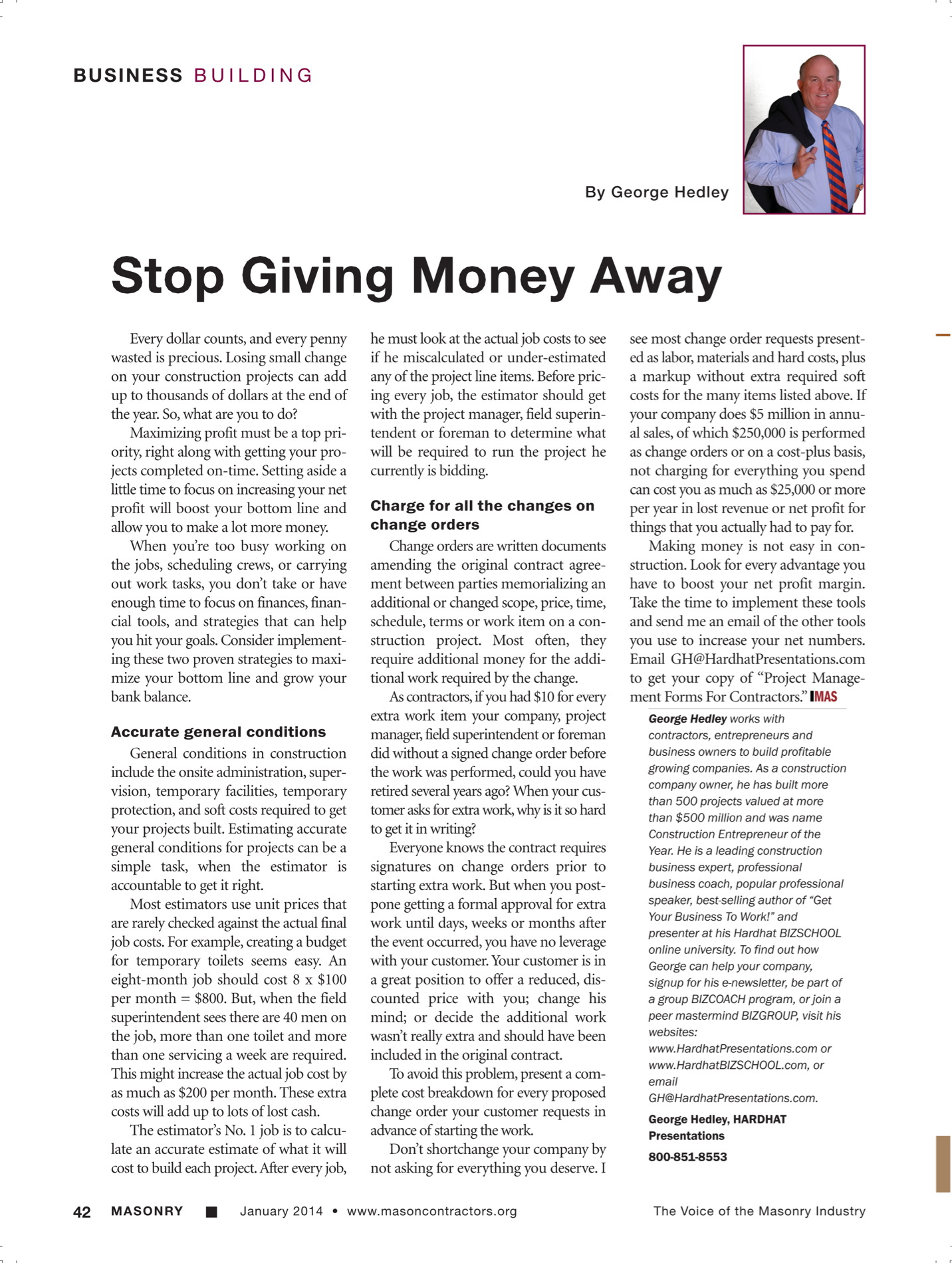 Masonry Magazine January 2014 Page. 44