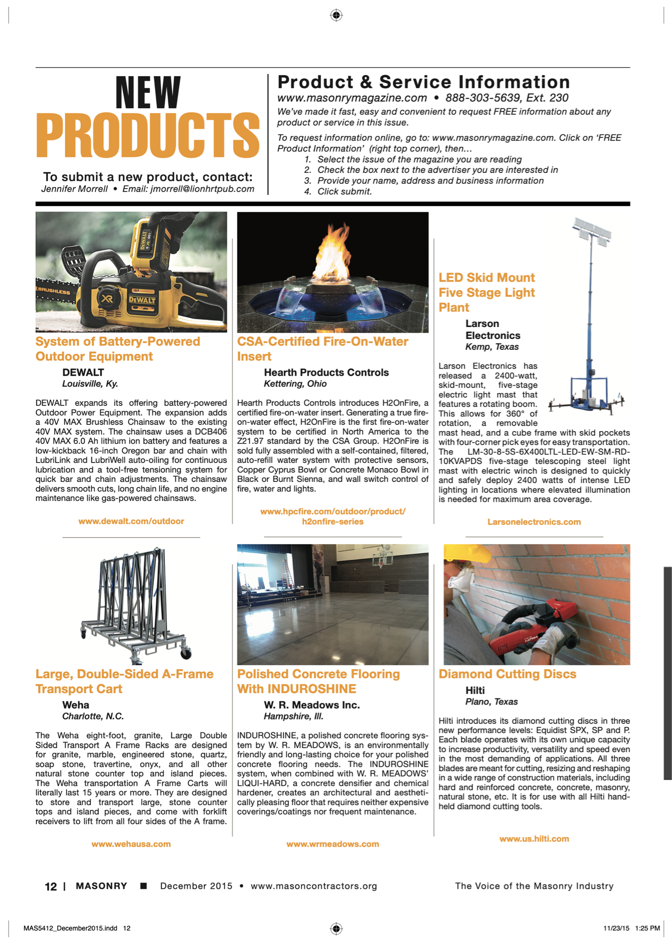 Masonry Magazine December 2015 Page. 14