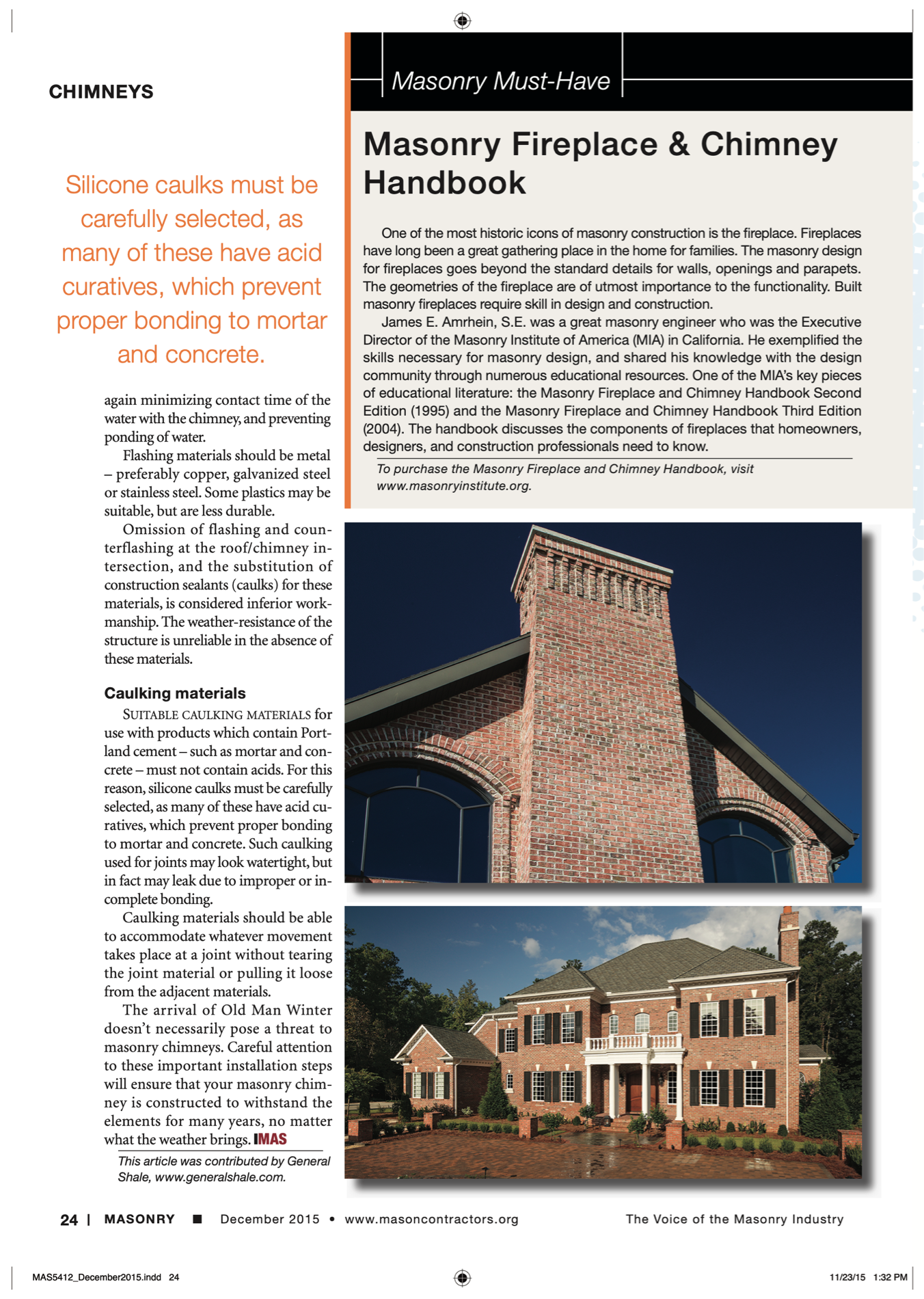 Masonry Magazine December 2015 Page. 26