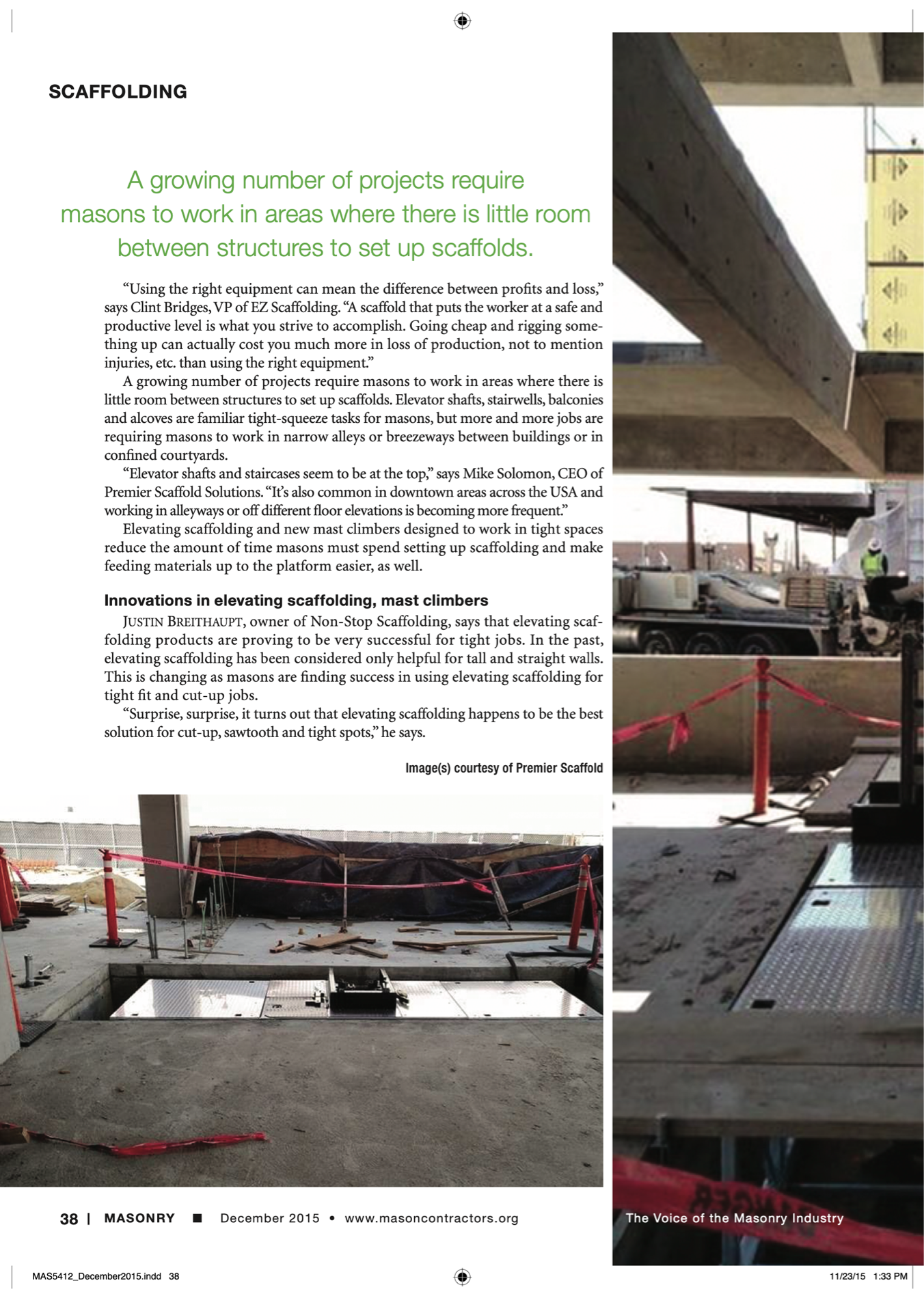 Masonry Magazine December 2015 Page. 40