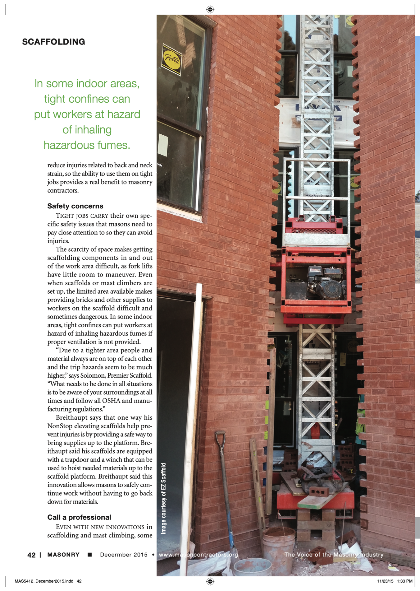 Masonry Magazine December 2015 Page. 44