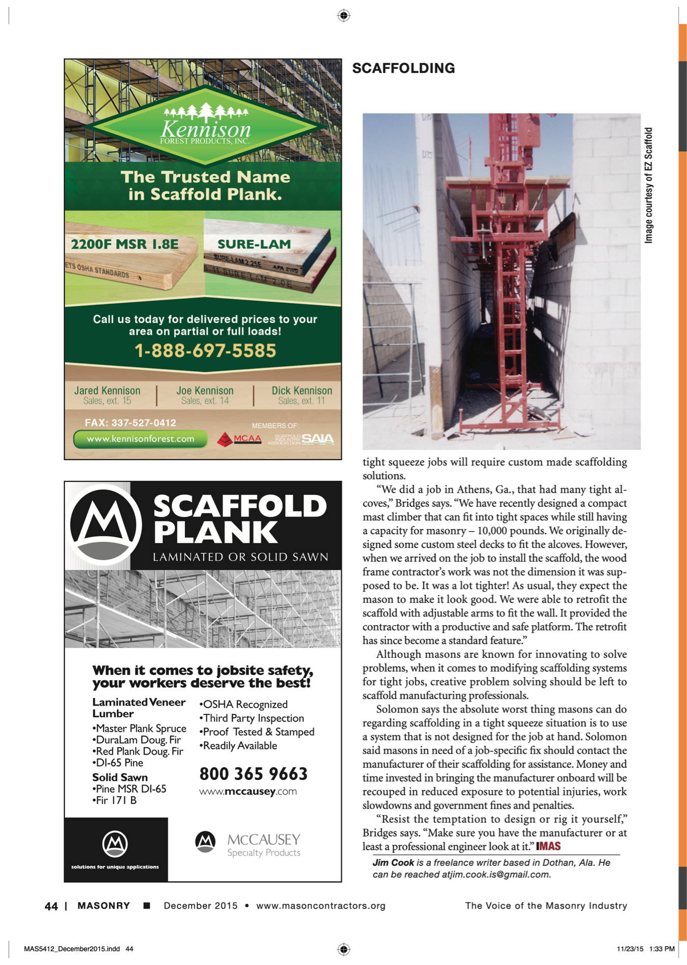 Masonry Magazine December 2015 Page. 46